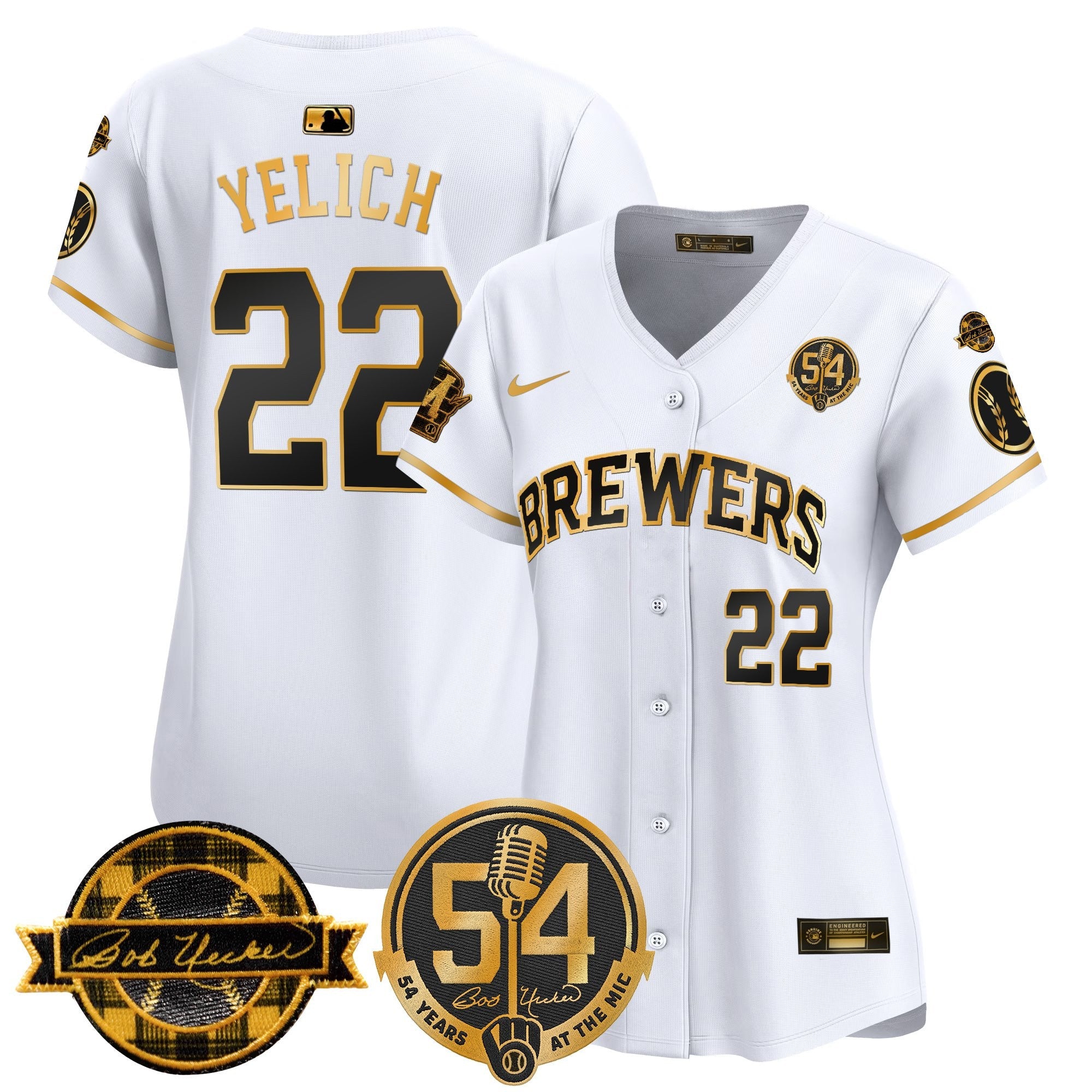 Women’s Milwaukee ‘Bob Uecker – 54 Seasons for ’ Vapor Premier Limited Jersey