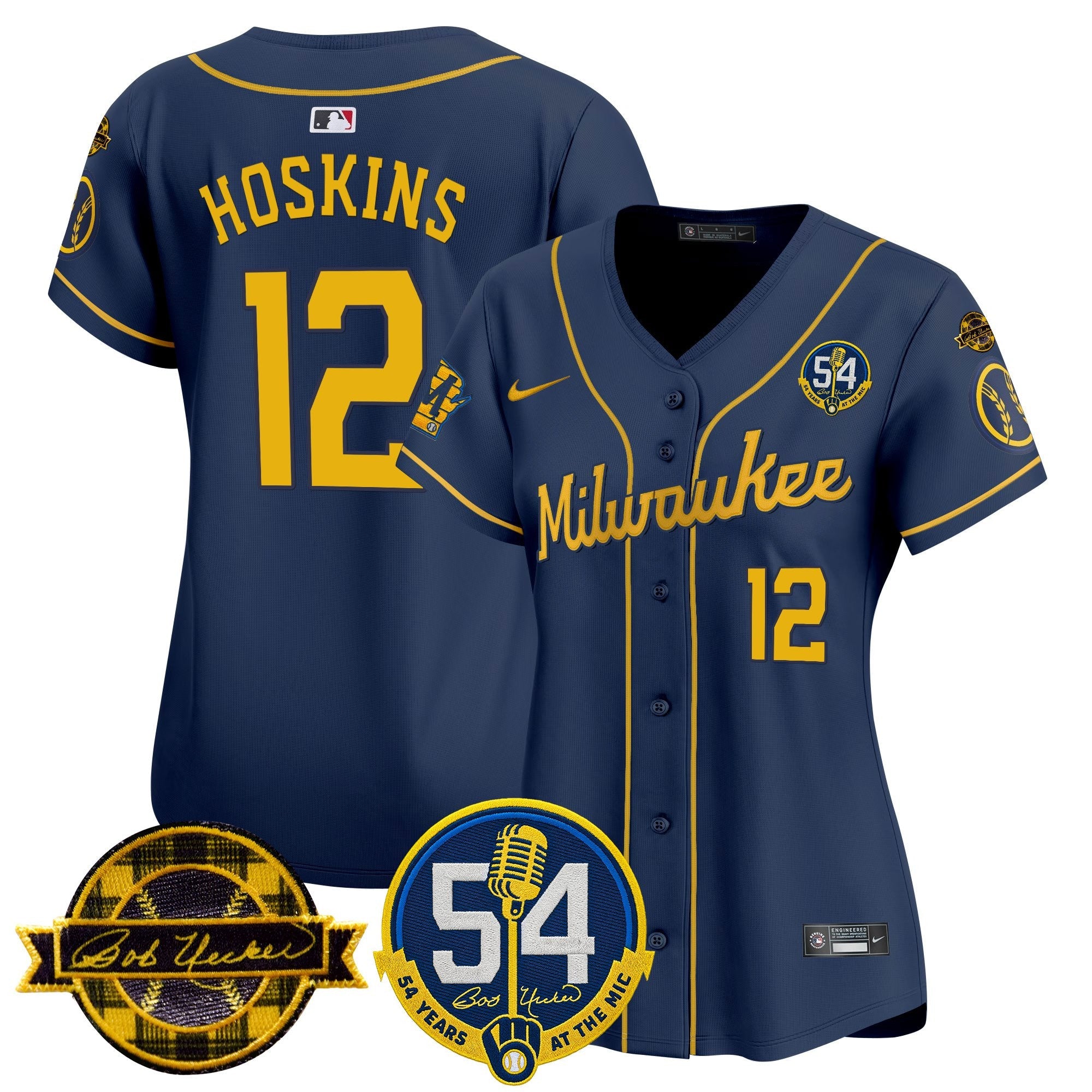 Women’s Milwaukee ‘Bob Uecker – 54 Seasons for ’ Vapor Premier Limited Jersey