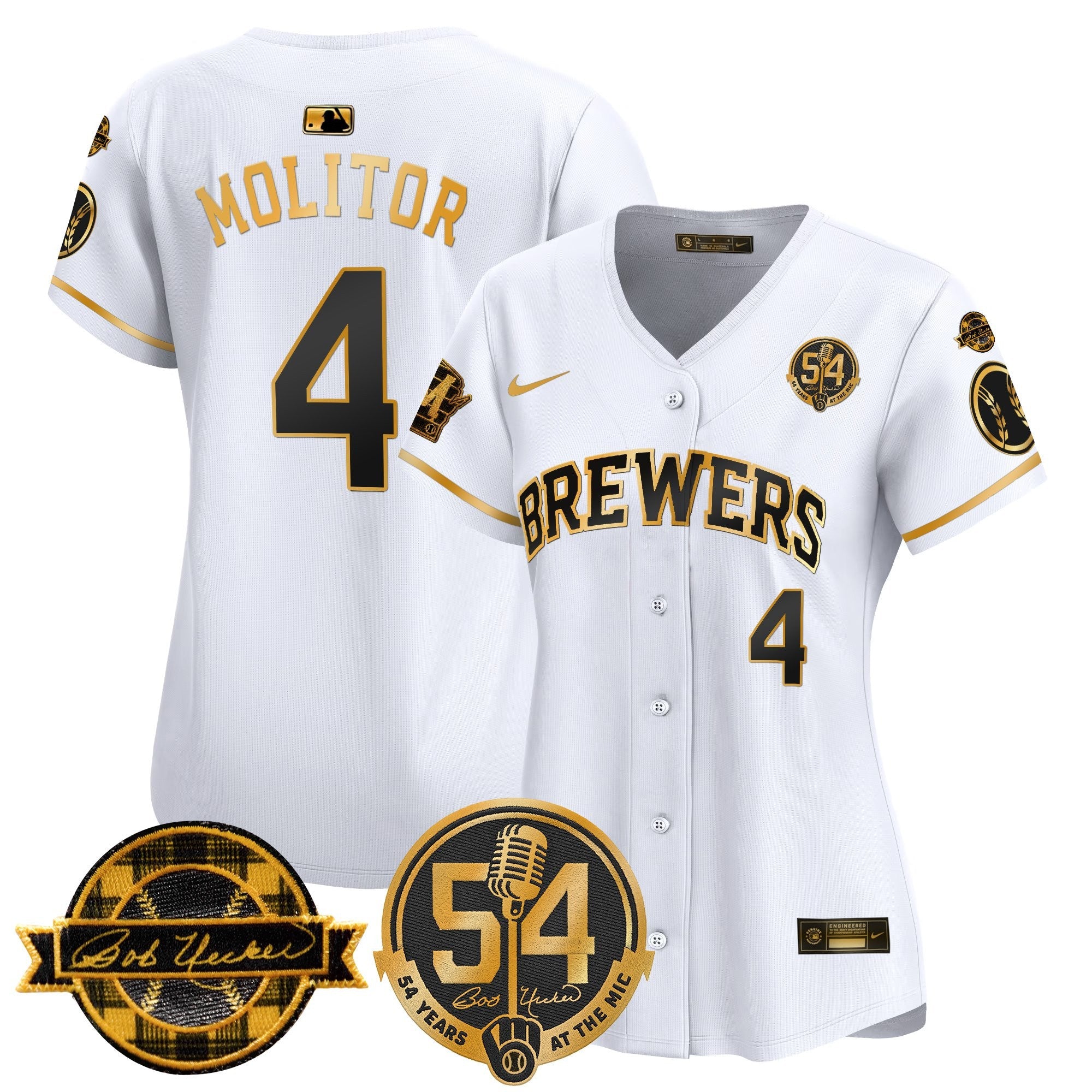 Women’s Milwaukee ‘Bob Uecker – 54 Seasons for ’ Vapor Premier Limited Jersey