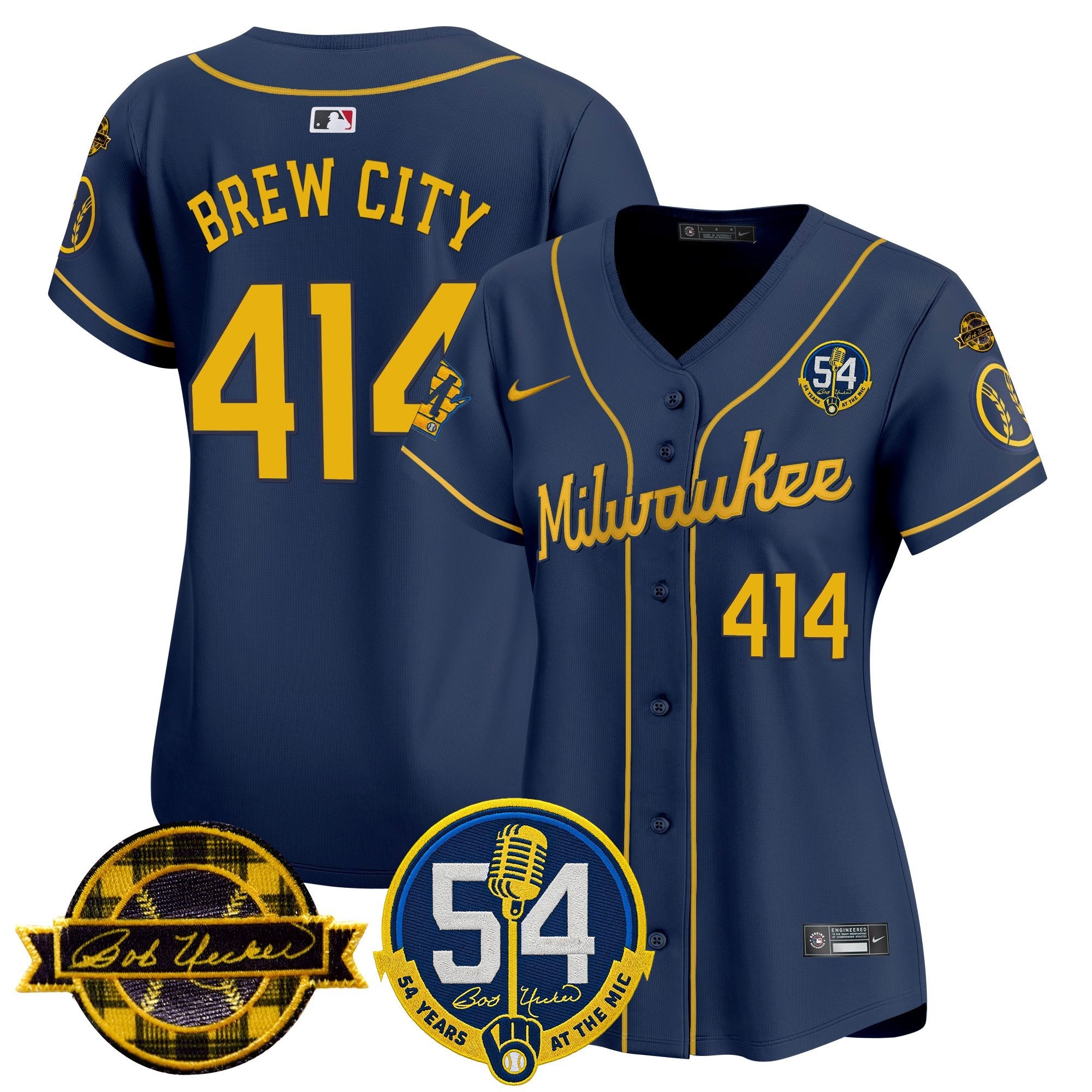 Women’s Milwaukee ‘Bob Uecker – 54 Seasons for ’ Vapor Premier Limited Jersey