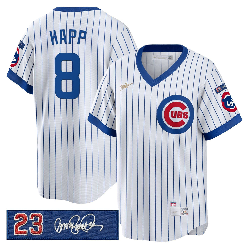 Men’s Chicago ‘Ryne Sandberg Tribute Patch’ Cooperstown Jersey