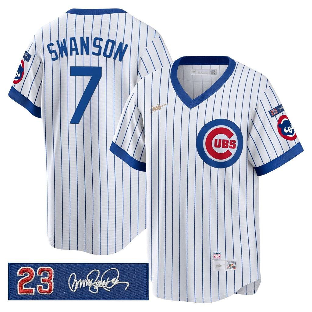 Men’s Chicago ‘Ryne Sandberg Tribute Patch’ Cooperstown Jersey
