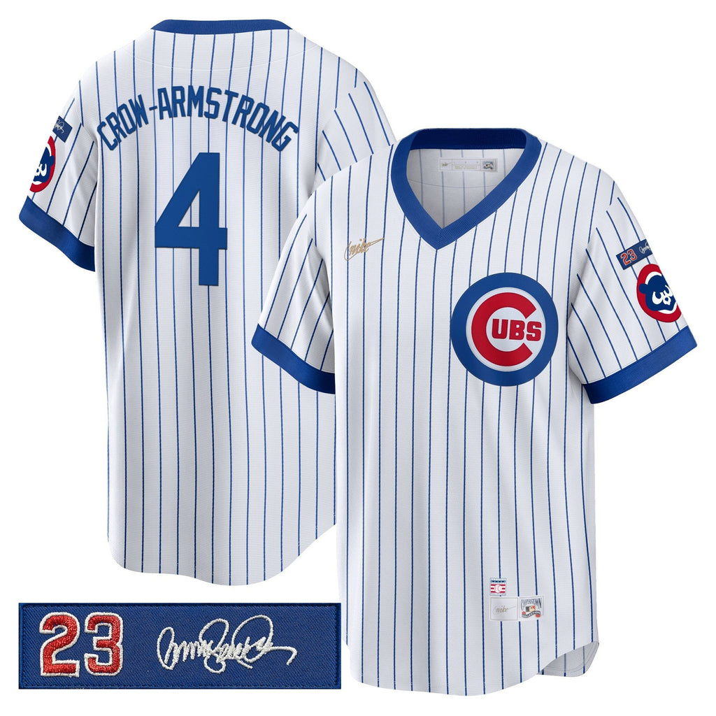 Men’s Chicago ‘Ryne Sandberg Tribute Patch’ Cooperstown Jersey