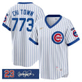 Men’s Chicago ‘Ryne Sandberg Tribute Patch’ Cooperstown Jersey