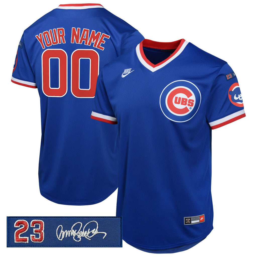 Chicago ‘Ryne Sandberg Tribute Patch’ Cooperstown Custom Jersey