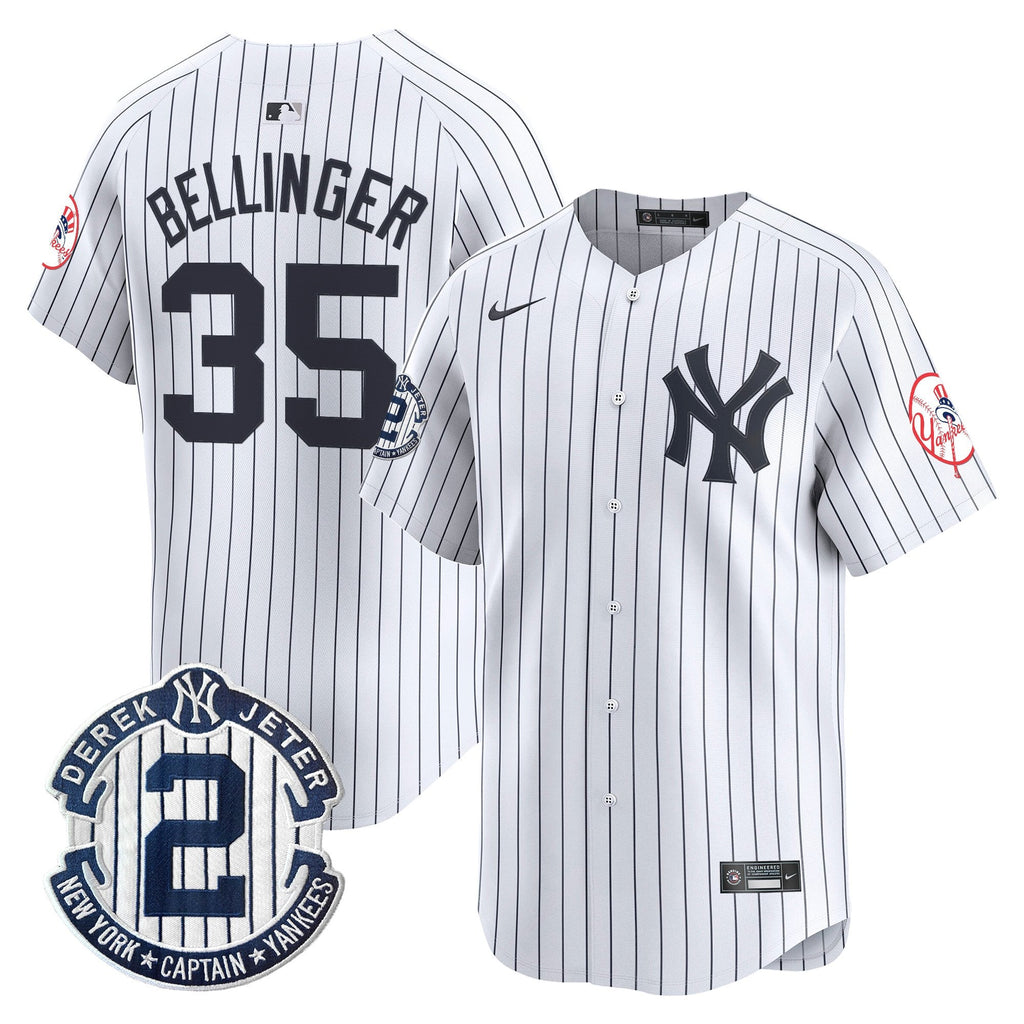 Men’s New York Throwback Vapor Premier Limited Jersey – Derek Jeter Patch