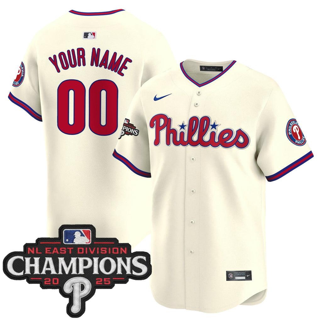 Philadelphia 2025 NL East Division Champions Patch Vapor Premier Limited Custom Jersey