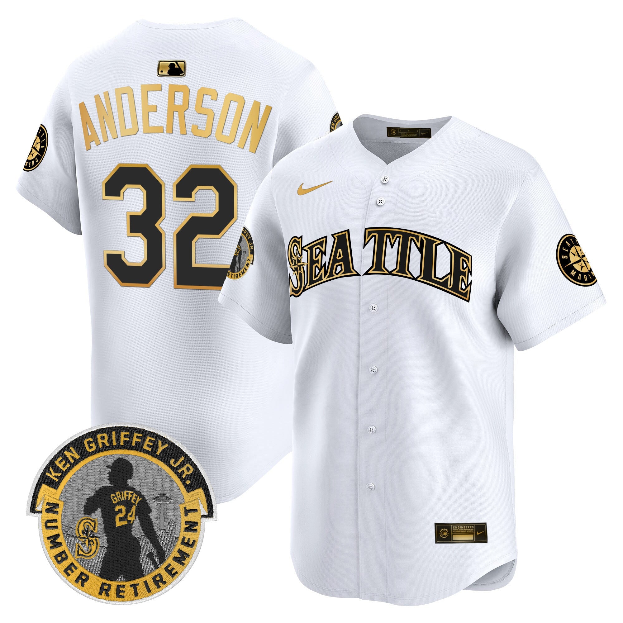 Men’s 2025 Ken Griffey Jr. Patch Vapor Premier Limited Jersey