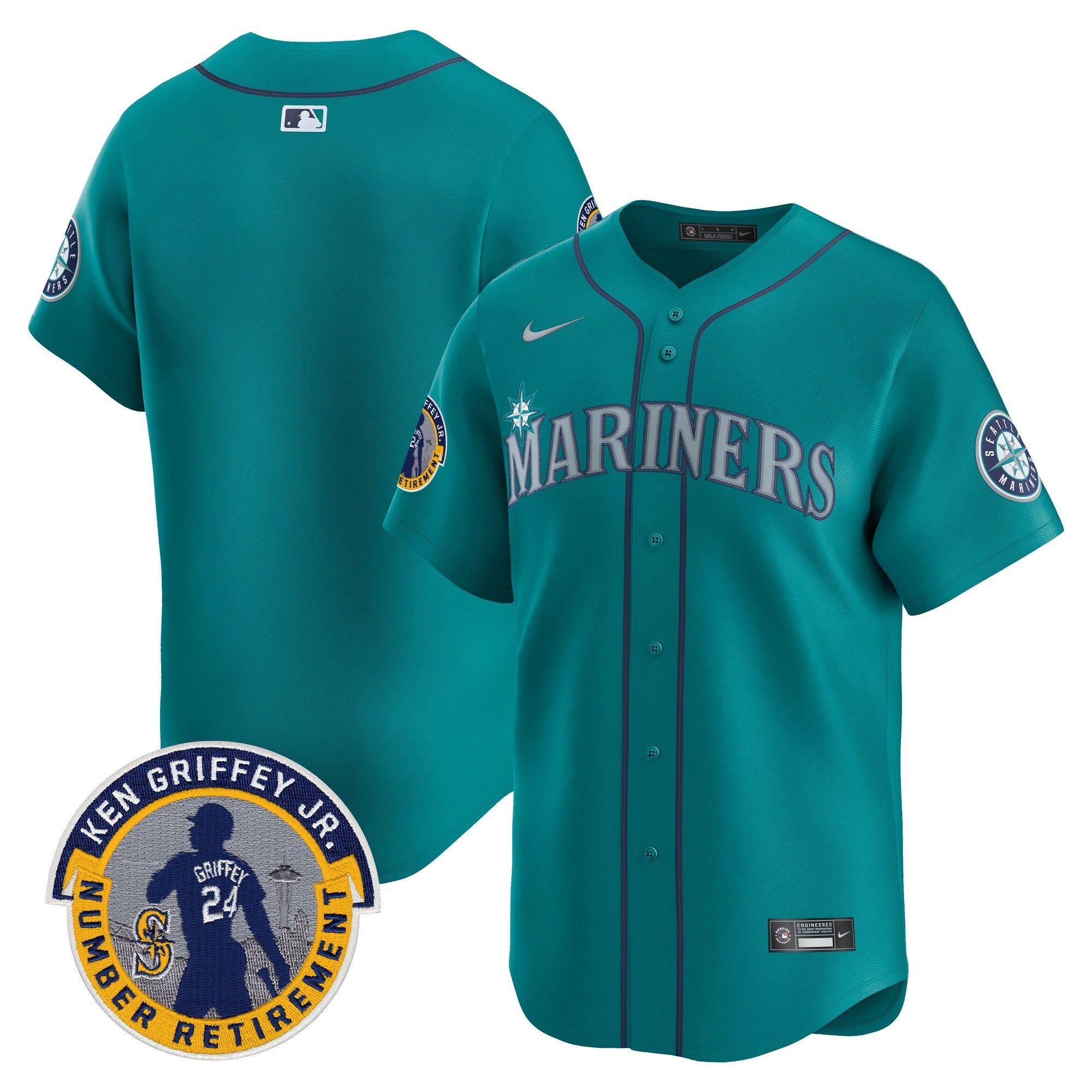 Men’s 2025 Ken Griffey Jr. Patch Vapor Premier Limited Jersey
