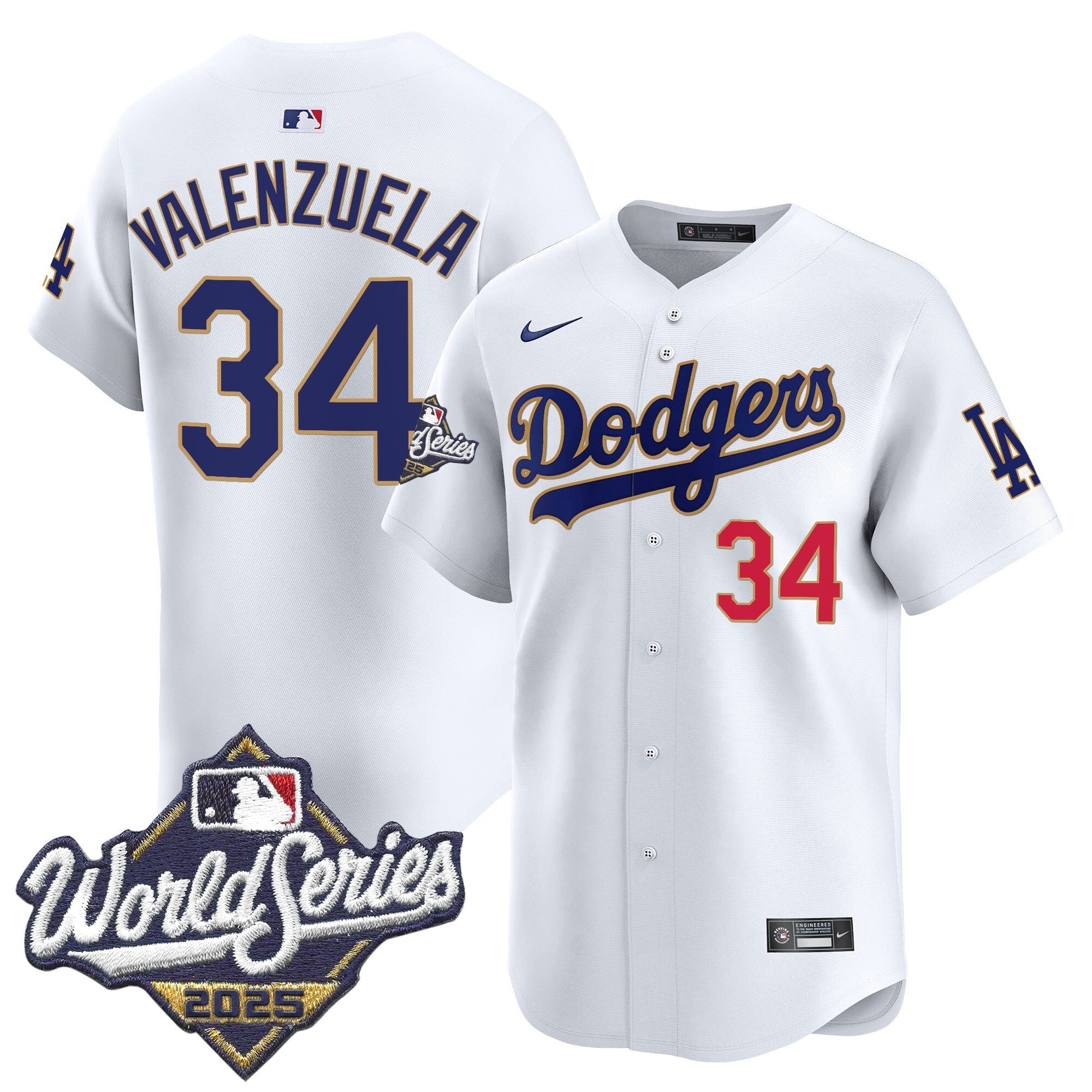 Men’s 2025 World Series Gold Trim Vapor Premier Limited Jersey