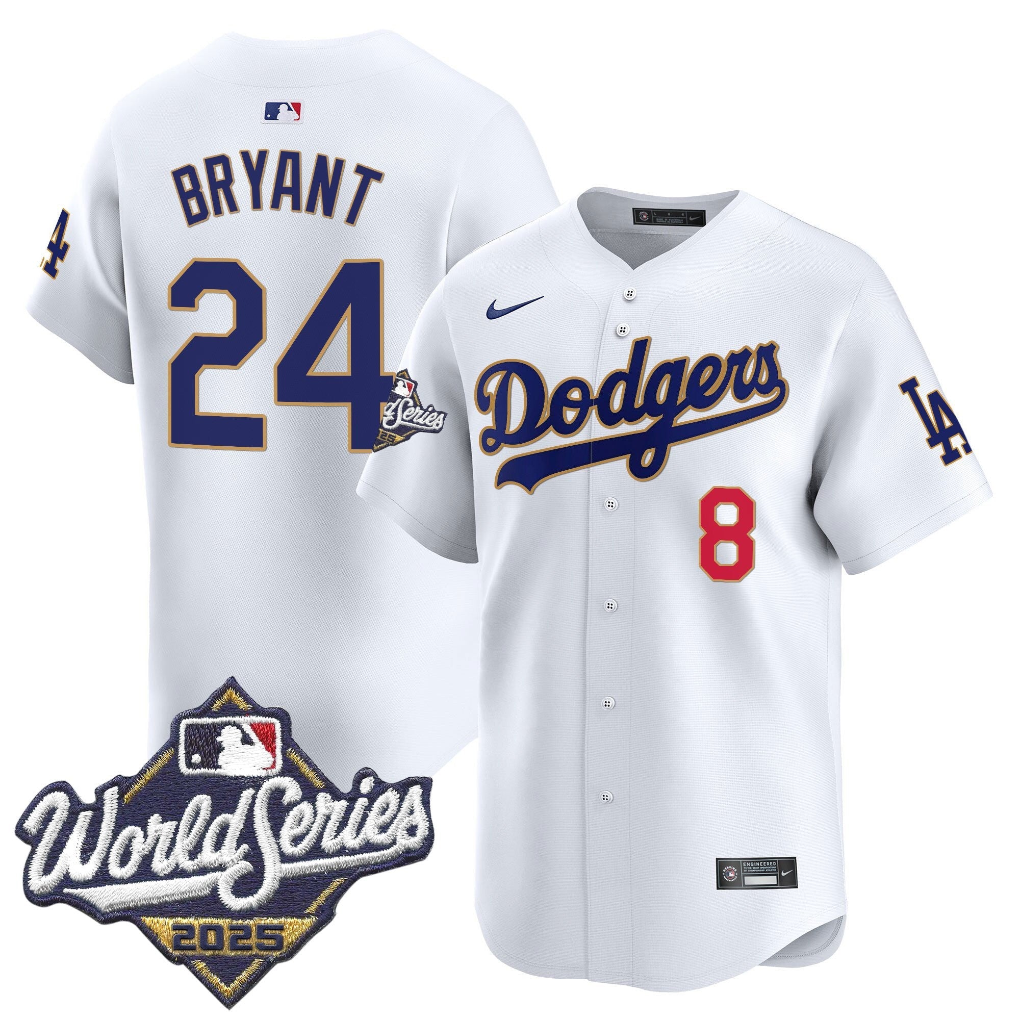 Men’s 2025 World Series Gold Trim Vapor Premier Limited Jersey