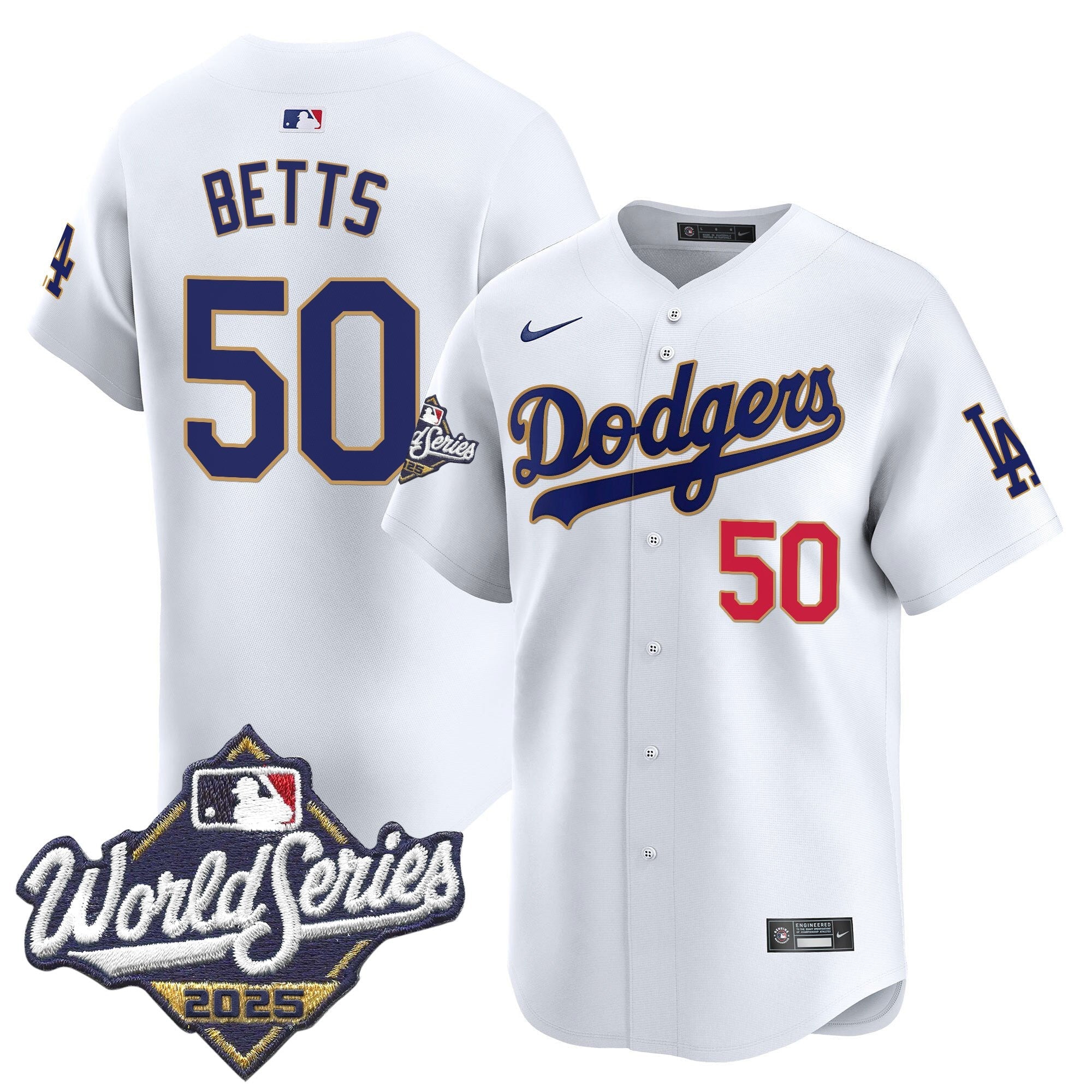Men’s 2025 World Series Gold Trim Vapor Premier Limited Jersey