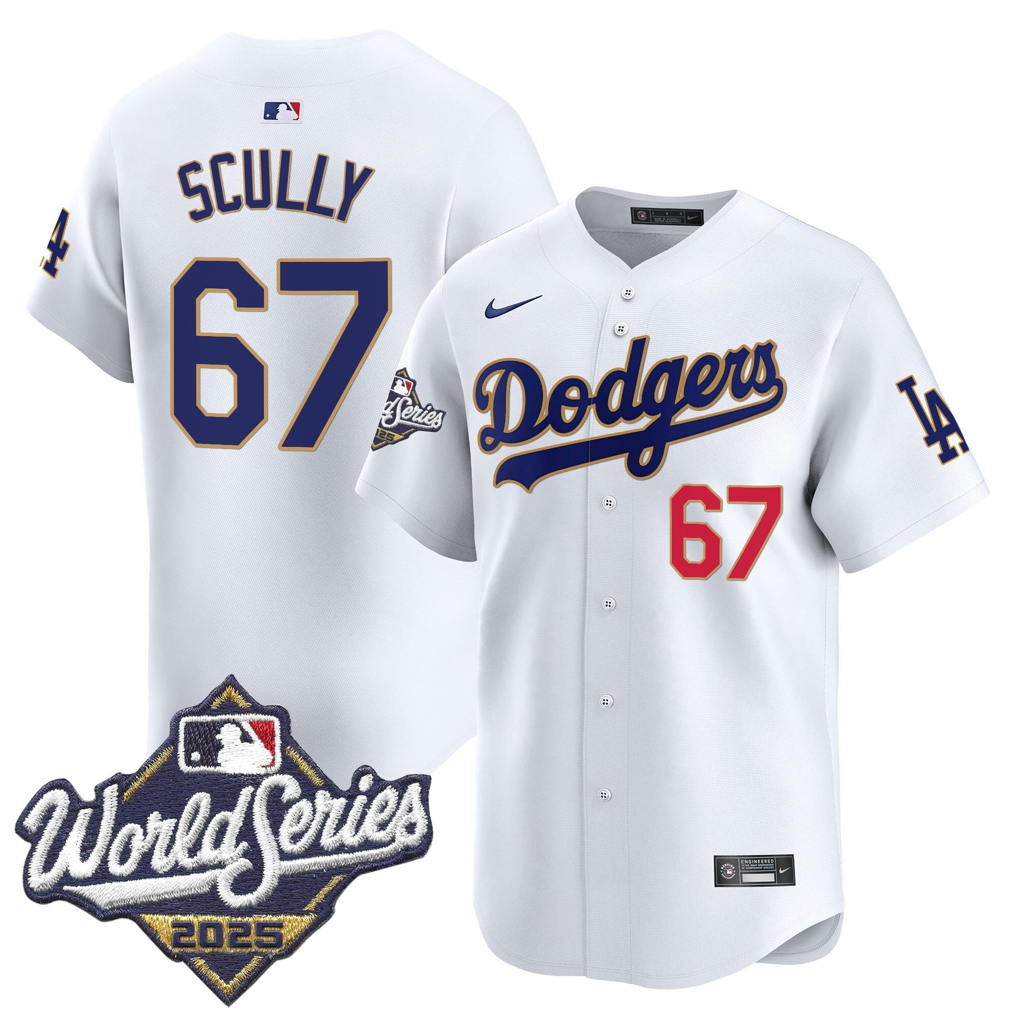 Men’s 2025 World Series Gold Trim Vapor Premier Limited Jersey