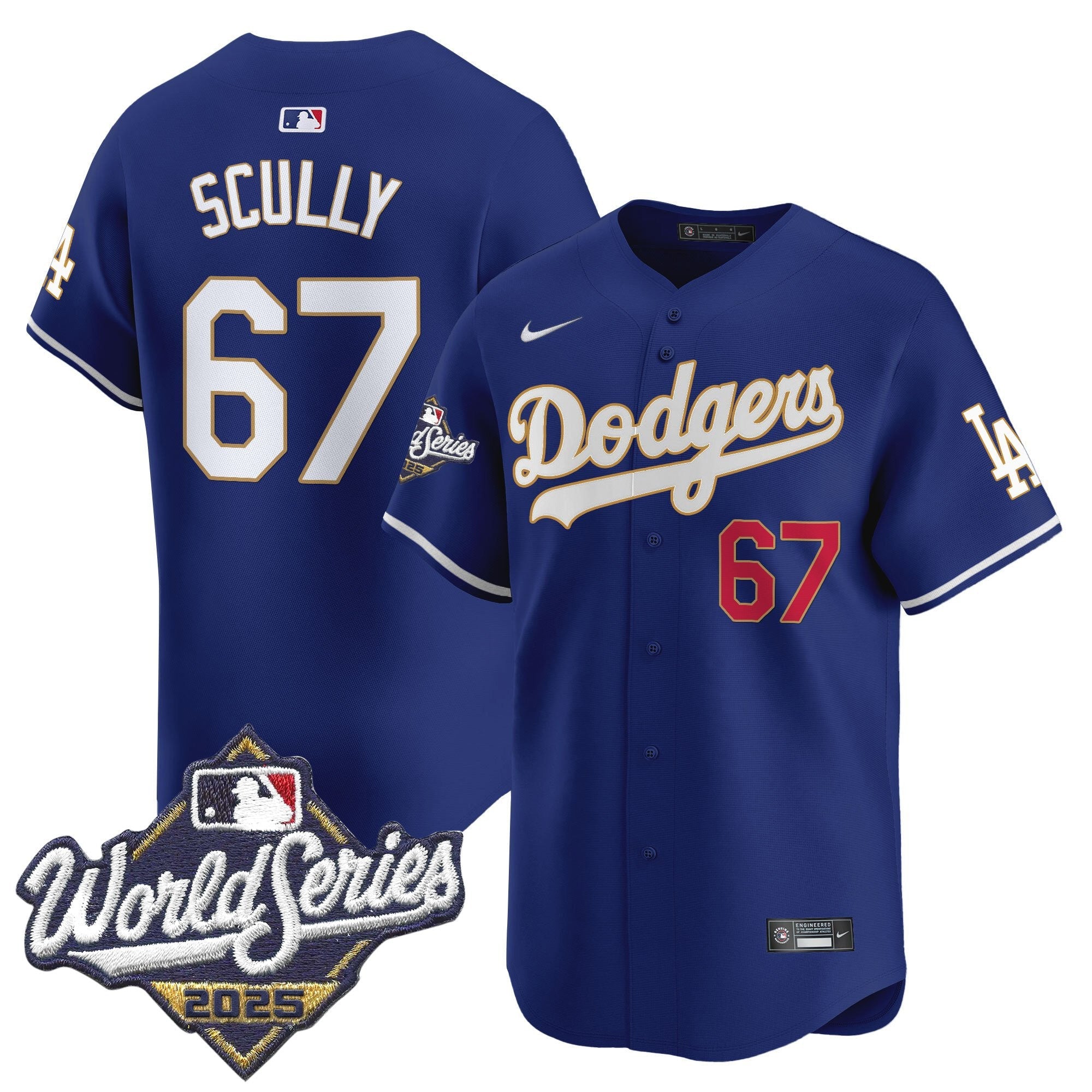 Men’s 2025 World Series Gold Trim Vapor Premier Limited Jersey