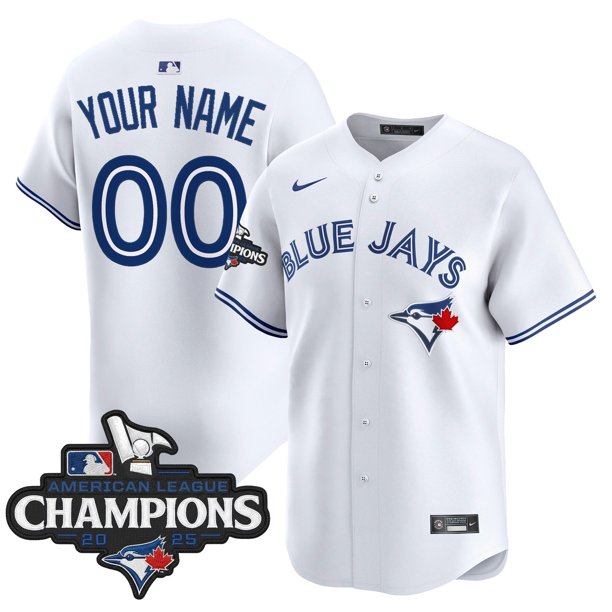 Toronto 2025 American League Champions Vapor Premier Limited Custom Jersey