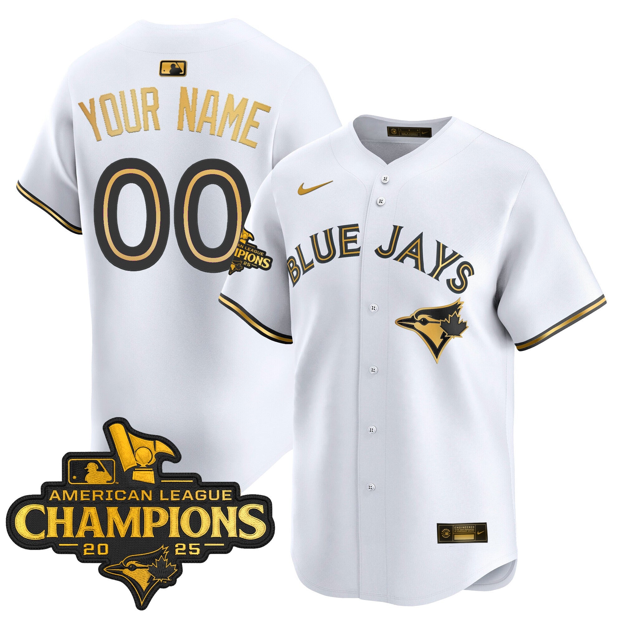 Toronto 2025 American League Champions Vapor Premier Limited Custom Jersey