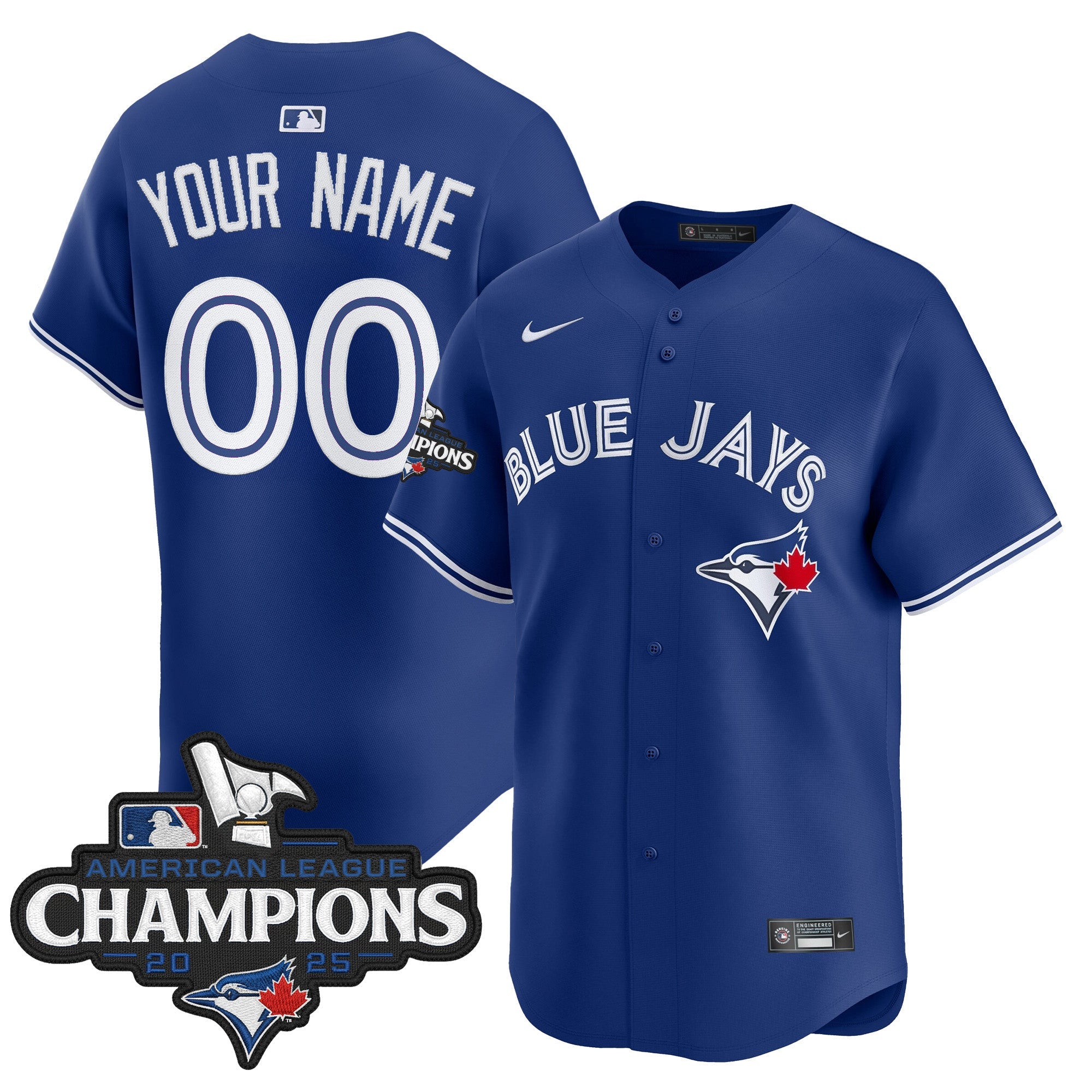 Toronto 2025 American League Champions Vapor Premier Limited Custom Jersey