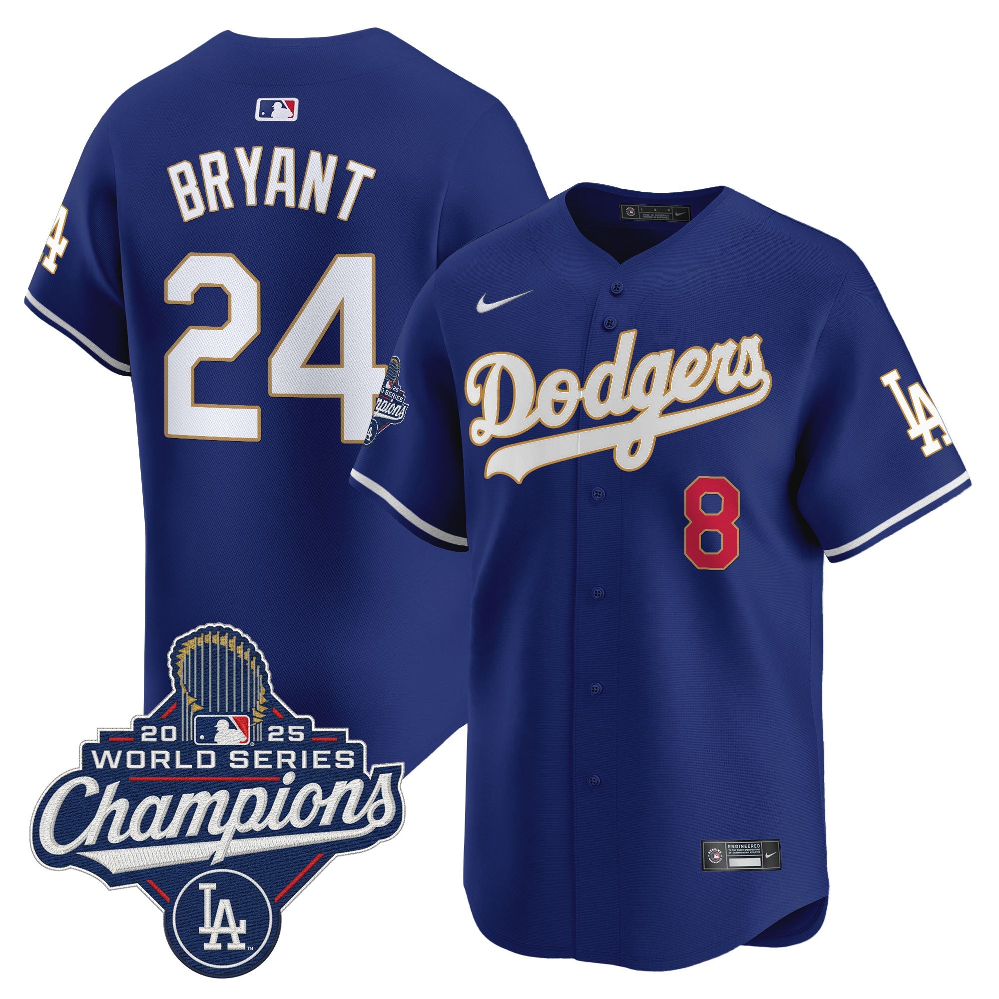 Men’s 2025 World Series Champions Patch Gold Trim Vapor Premier Limited Jersey