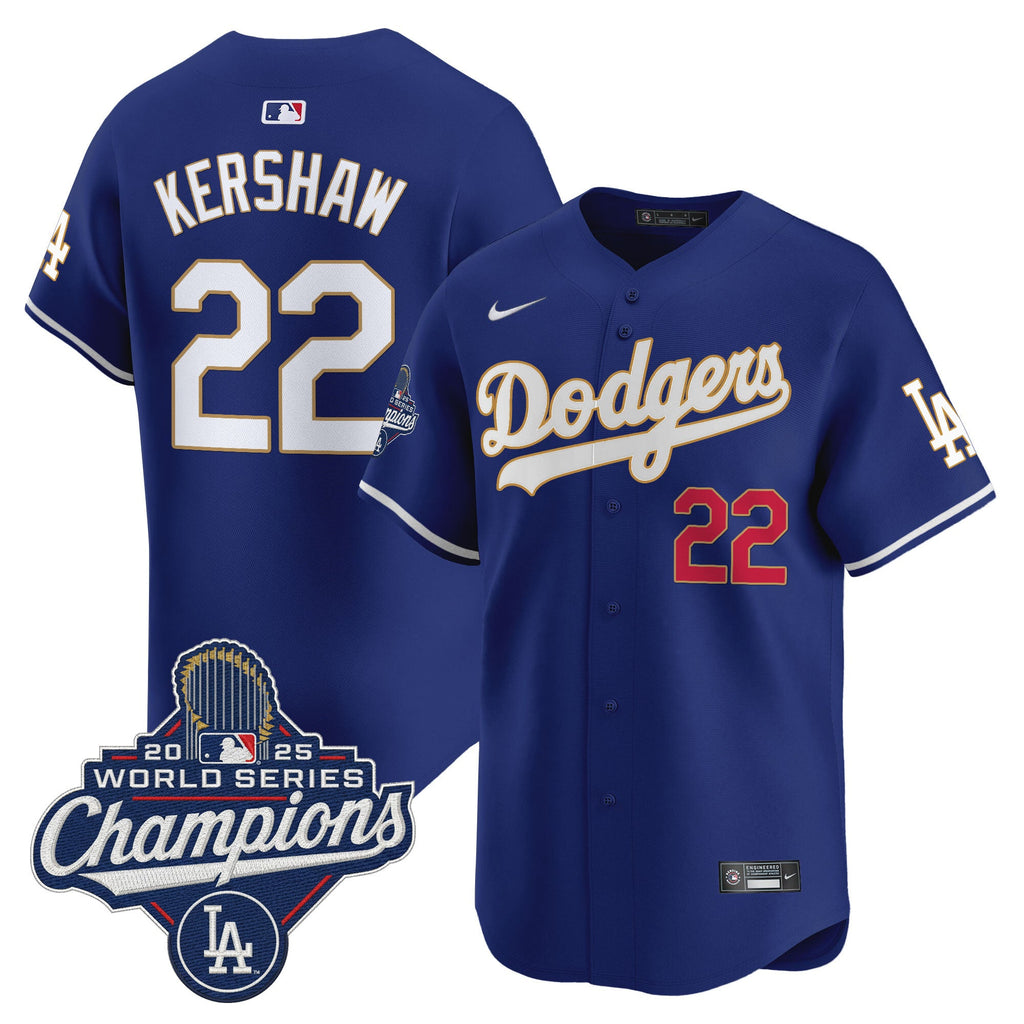 Men’s 2025 World Series Champions Patch Gold Trim Vapor Premier Limited Jersey