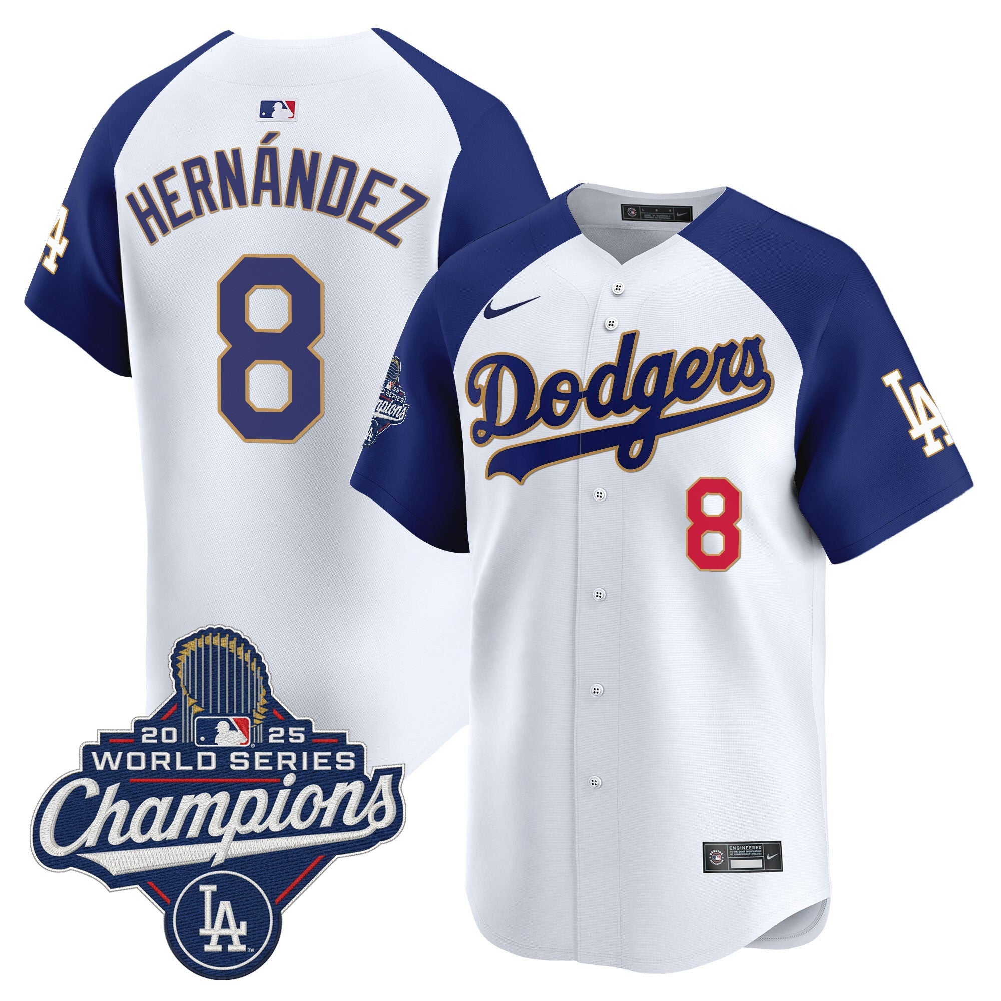 Men’s 2025 World Series Champions Patch Gold Trim Vapor Premier Limited Jersey