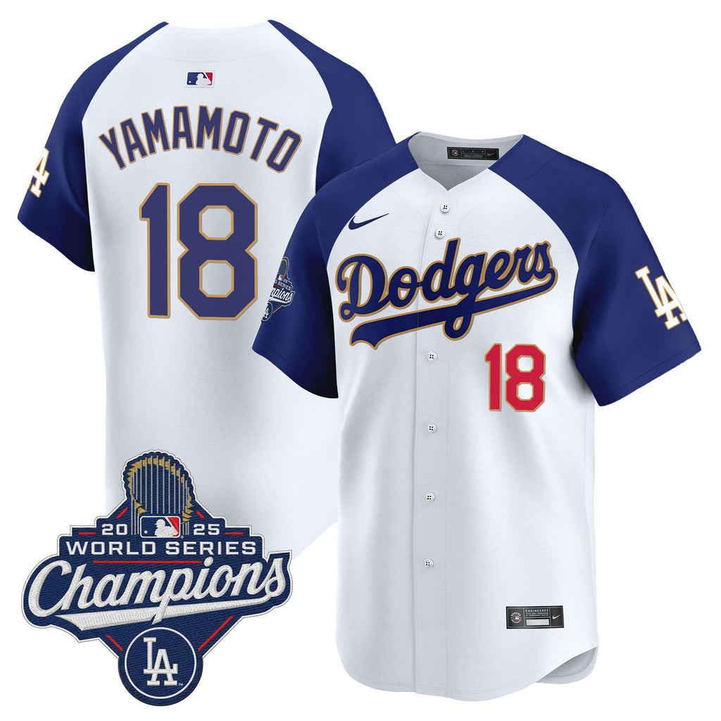 Men’s 2025 World Series Champions Patch Gold Trim Vapor Premier Limited Jersey