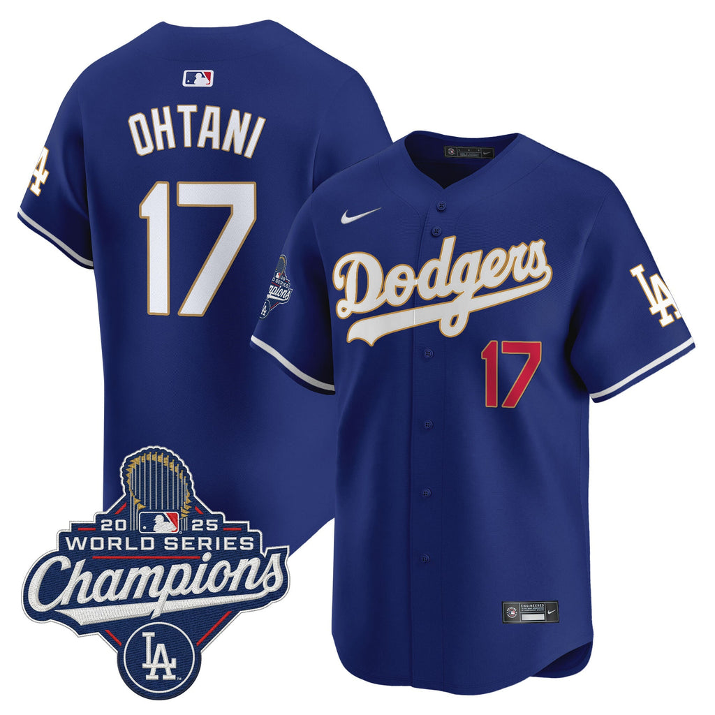 Men’s 2025 World Series Champions Patch Gold Trim Vapor Premier Limited Jersey