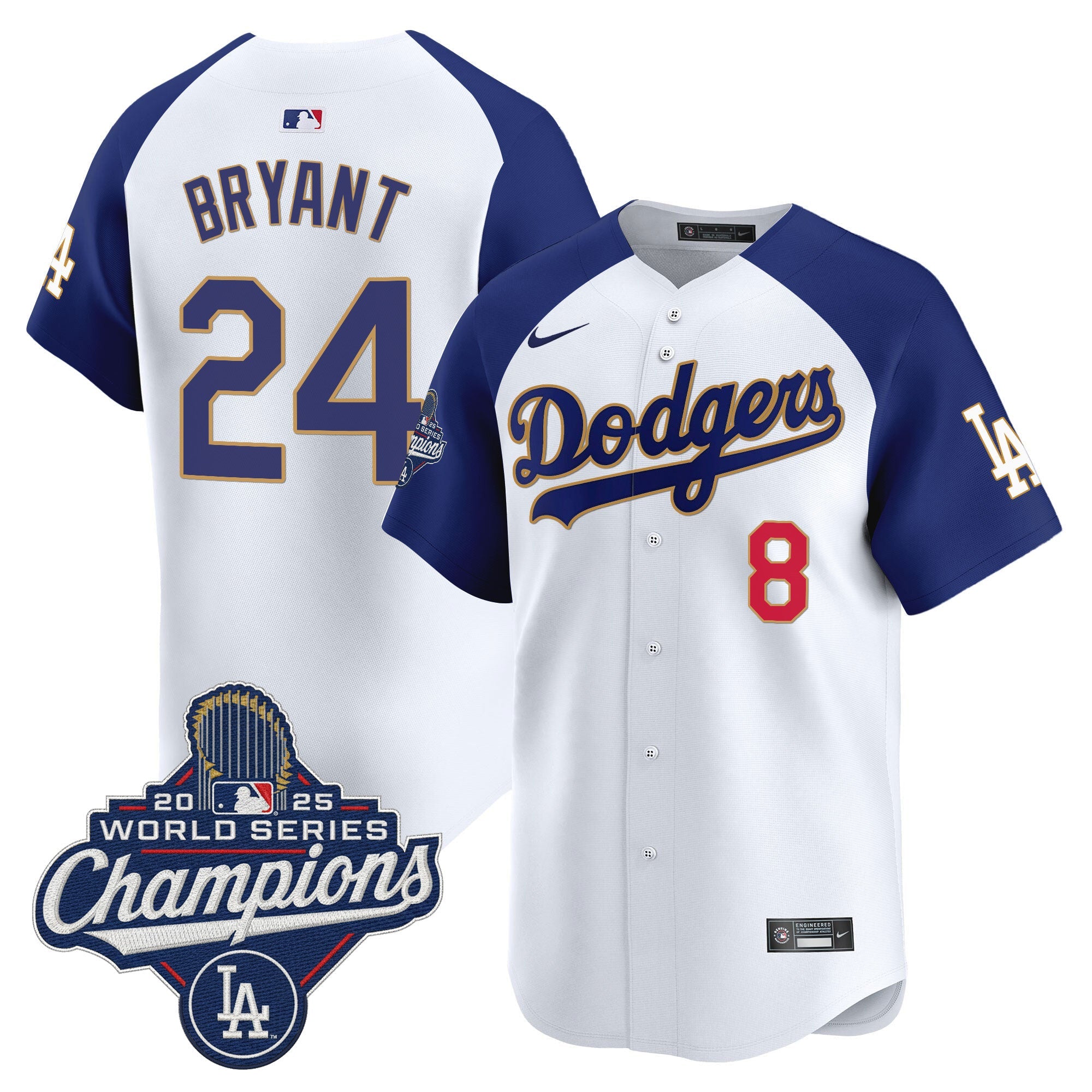 Men’s 2025 World Series Champions Patch Gold Trim Vapor Premier Limited Jersey