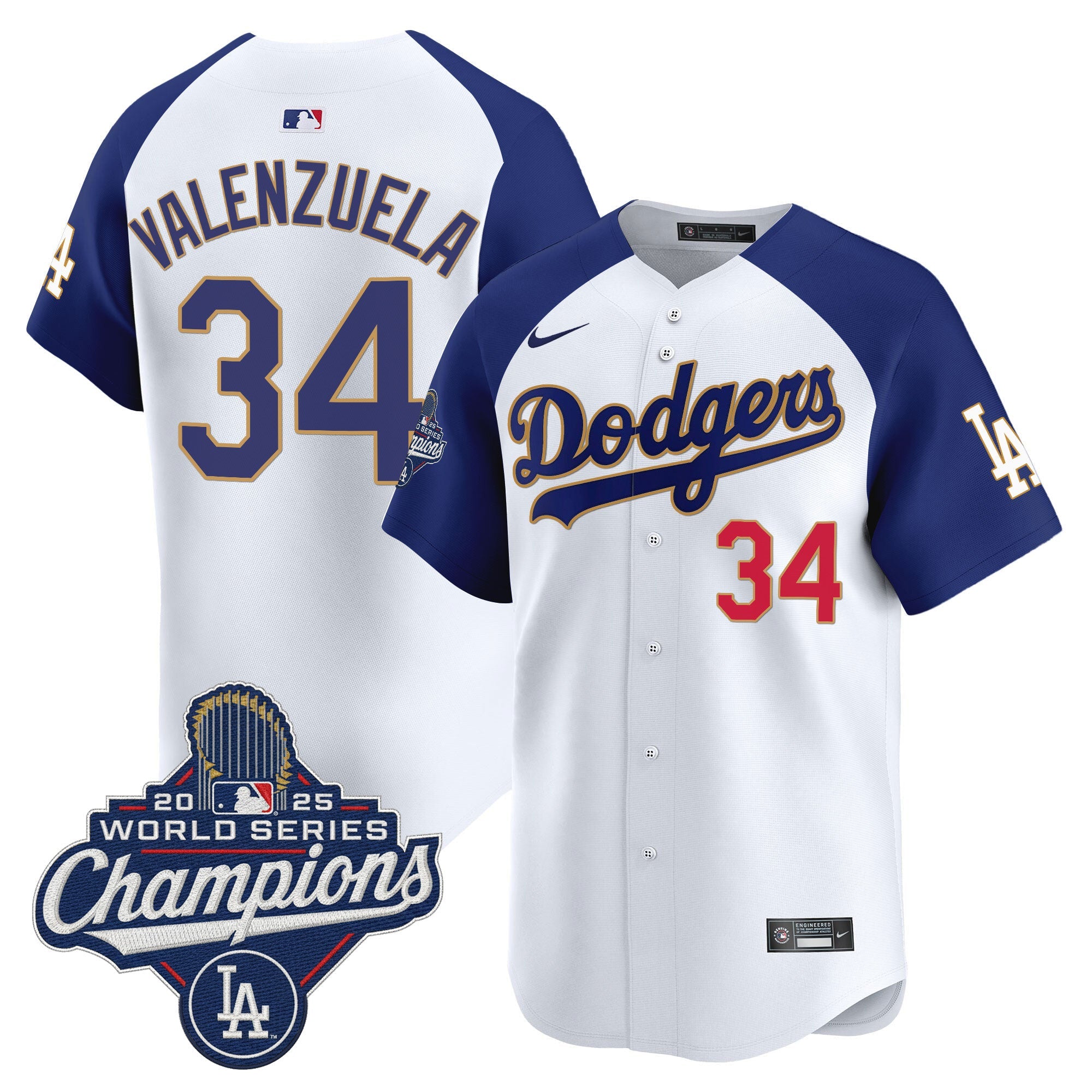 Men’s 2025 World Series Champions Patch Gold Trim Vapor Premier Limited Jersey