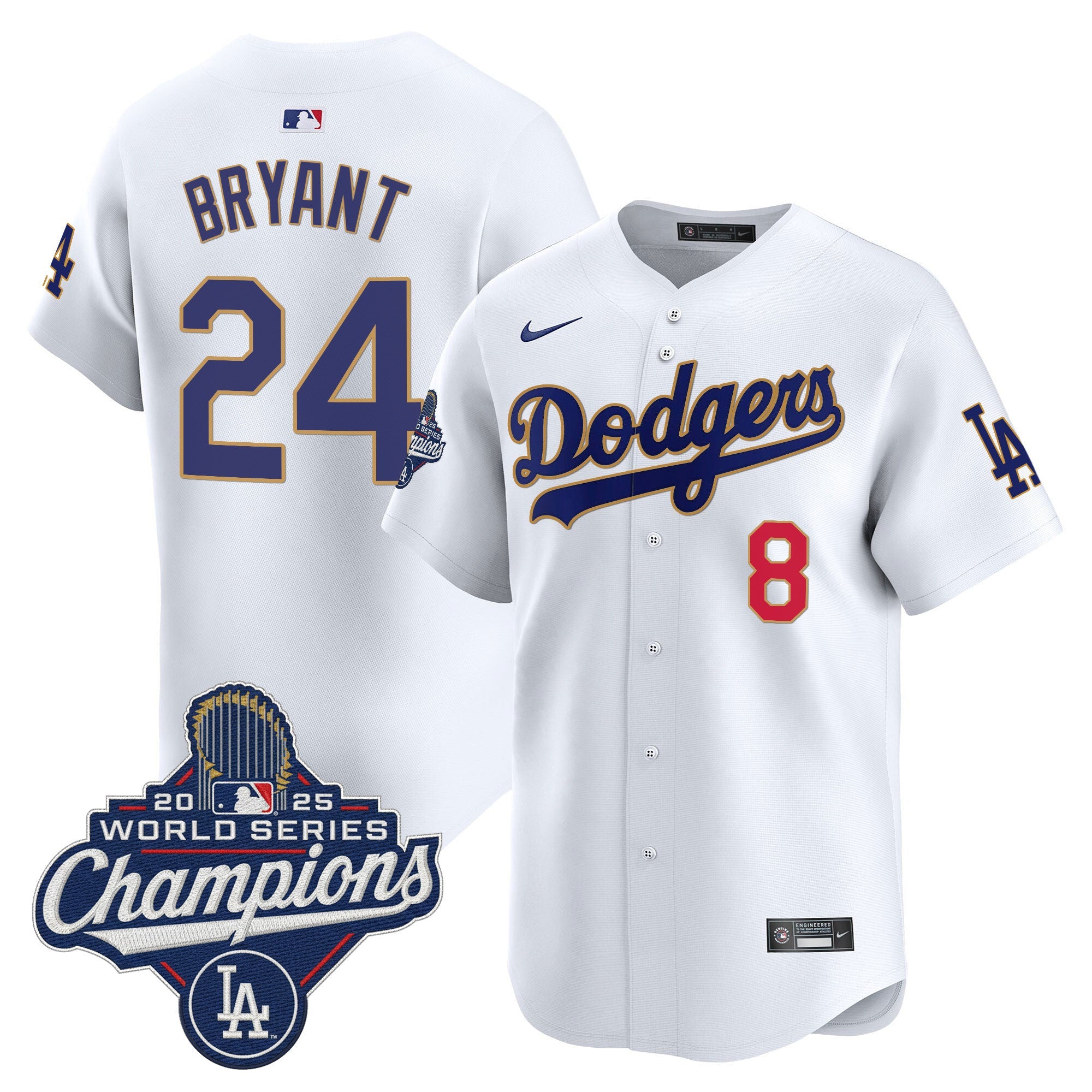 Men’s 2025 World Series Champions Patch Gold Trim Vapor Premier Limited Jersey