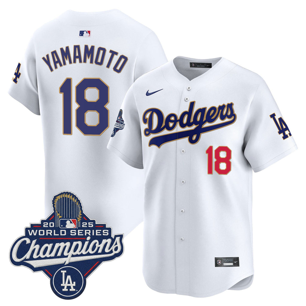 Men’s 2025 World Series Champions Patch Gold Trim Vapor Premier Limited Jersey