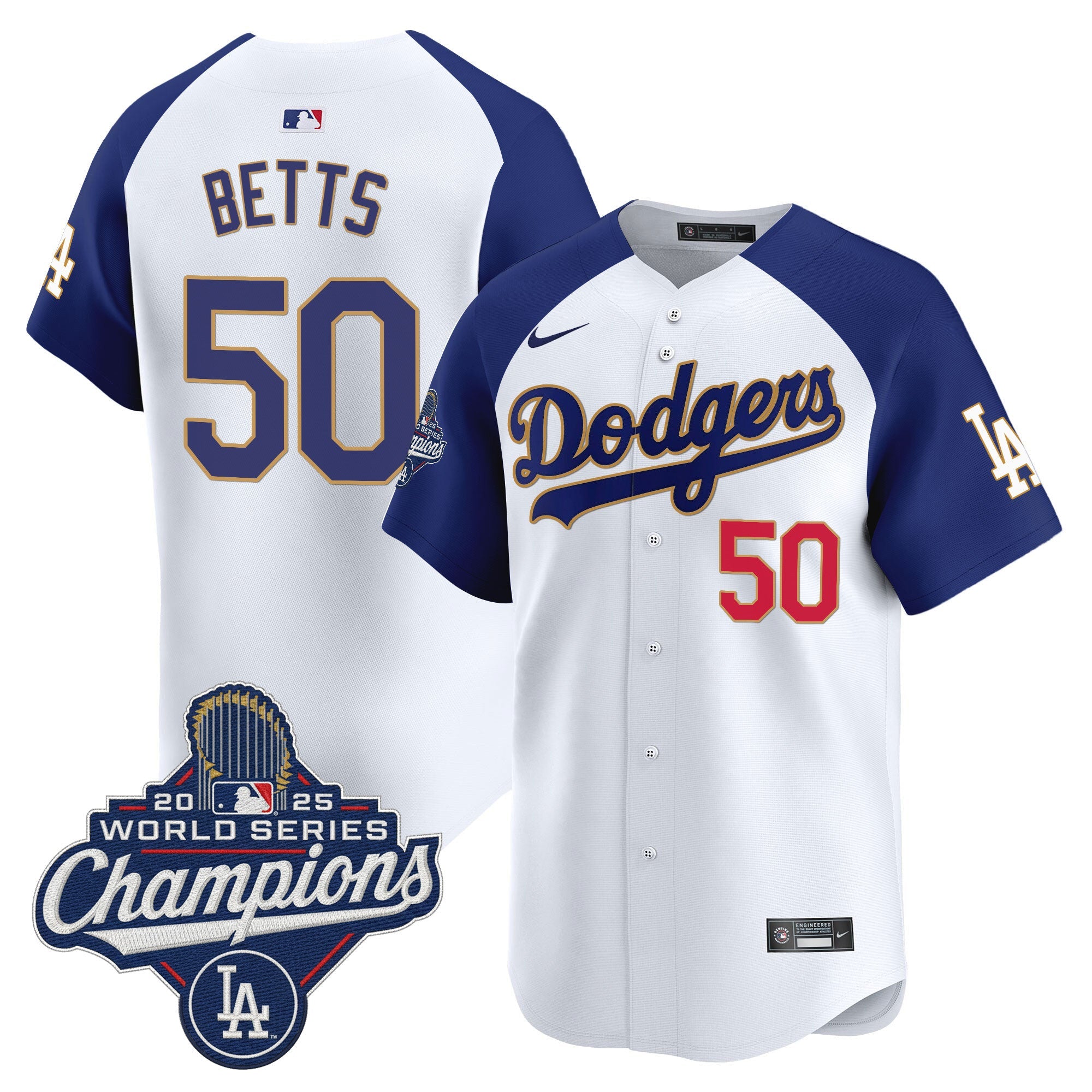 Men’s 2025 World Series Champions Patch Gold Trim Vapor Premier Limited Jersey