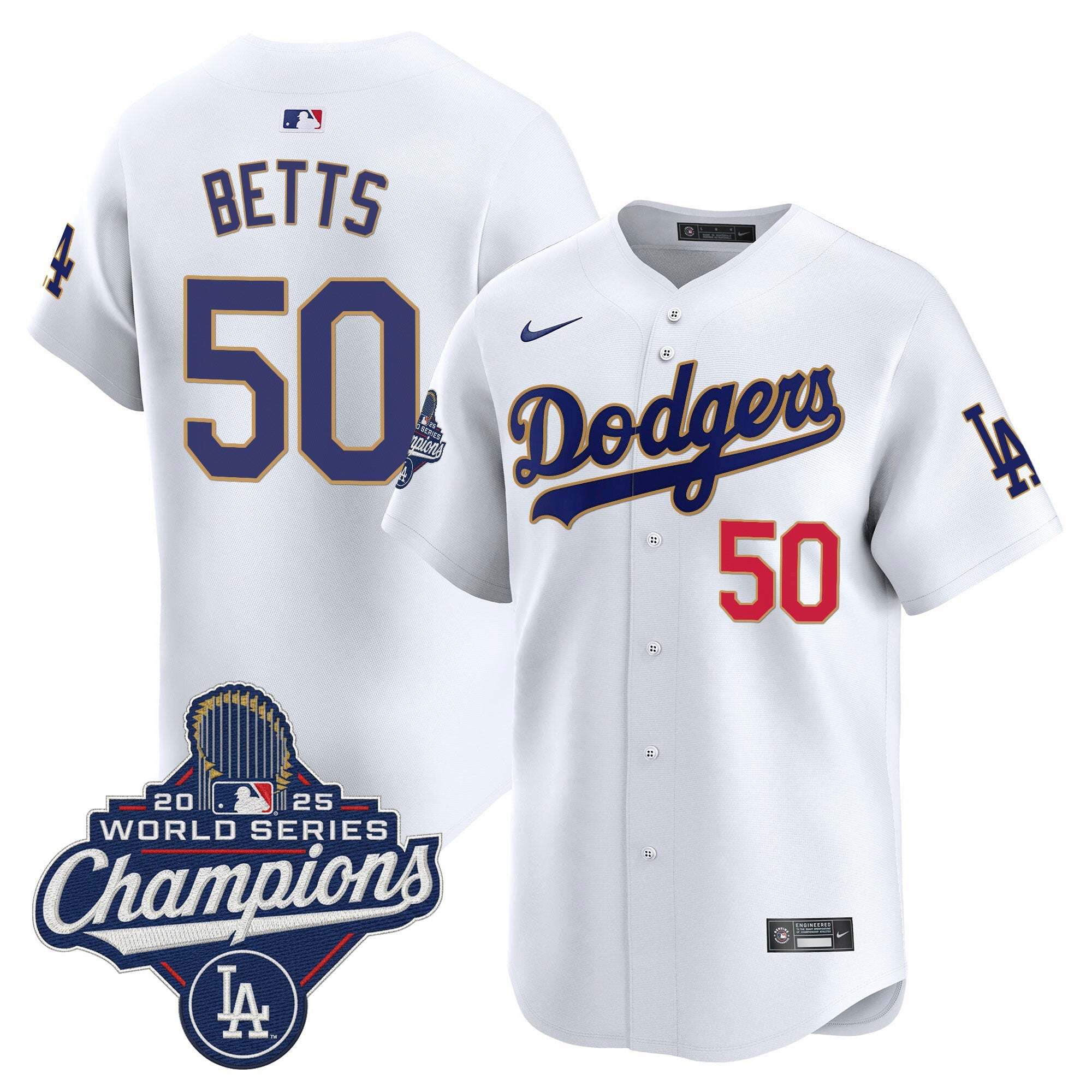 Men’s 2025 World Series Champions Patch Gold Trim Vapor Premier Limited Jersey