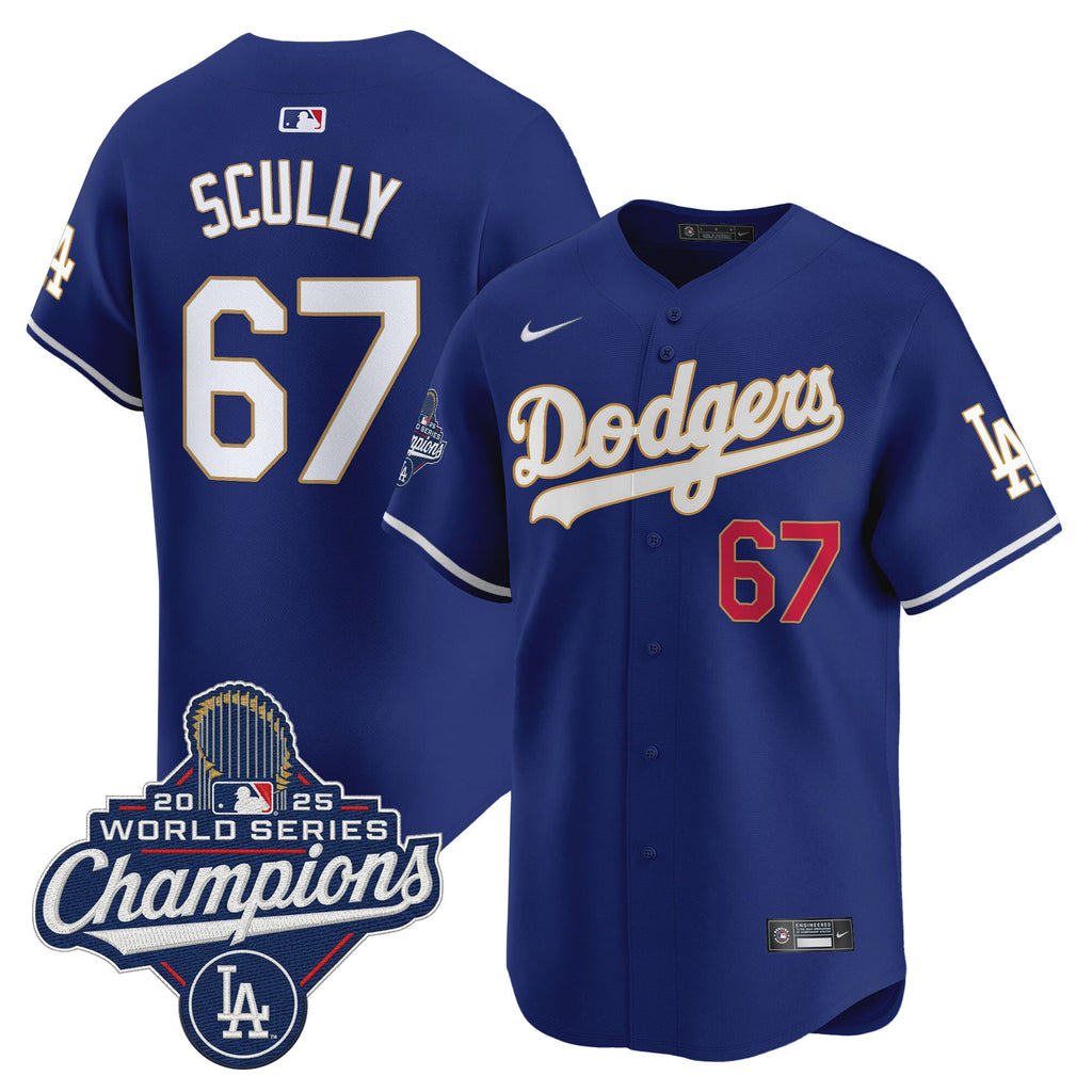Men’s 2025 World Series Champions Patch Gold Trim Vapor Premier Limited Jersey