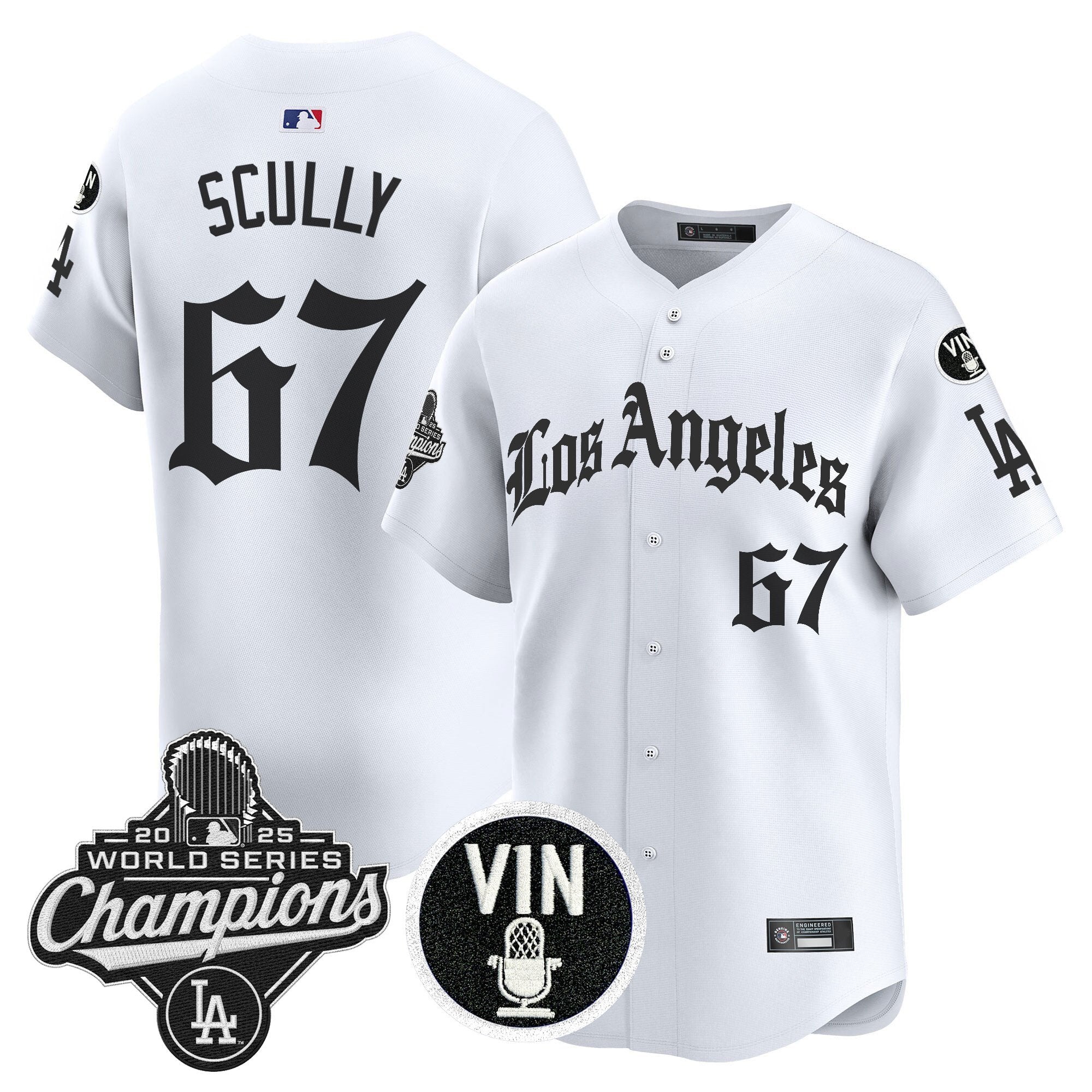 Men’s 2025 World Series Champions Vapor Premier Limited Jersey – LA Gothic Edition