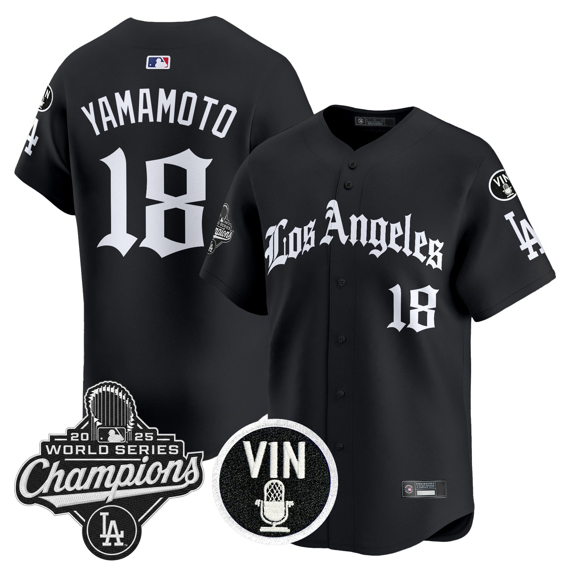 Men’s 2025 World Series Champions Vapor Premier Limited Jersey – LA Gothic Edition
