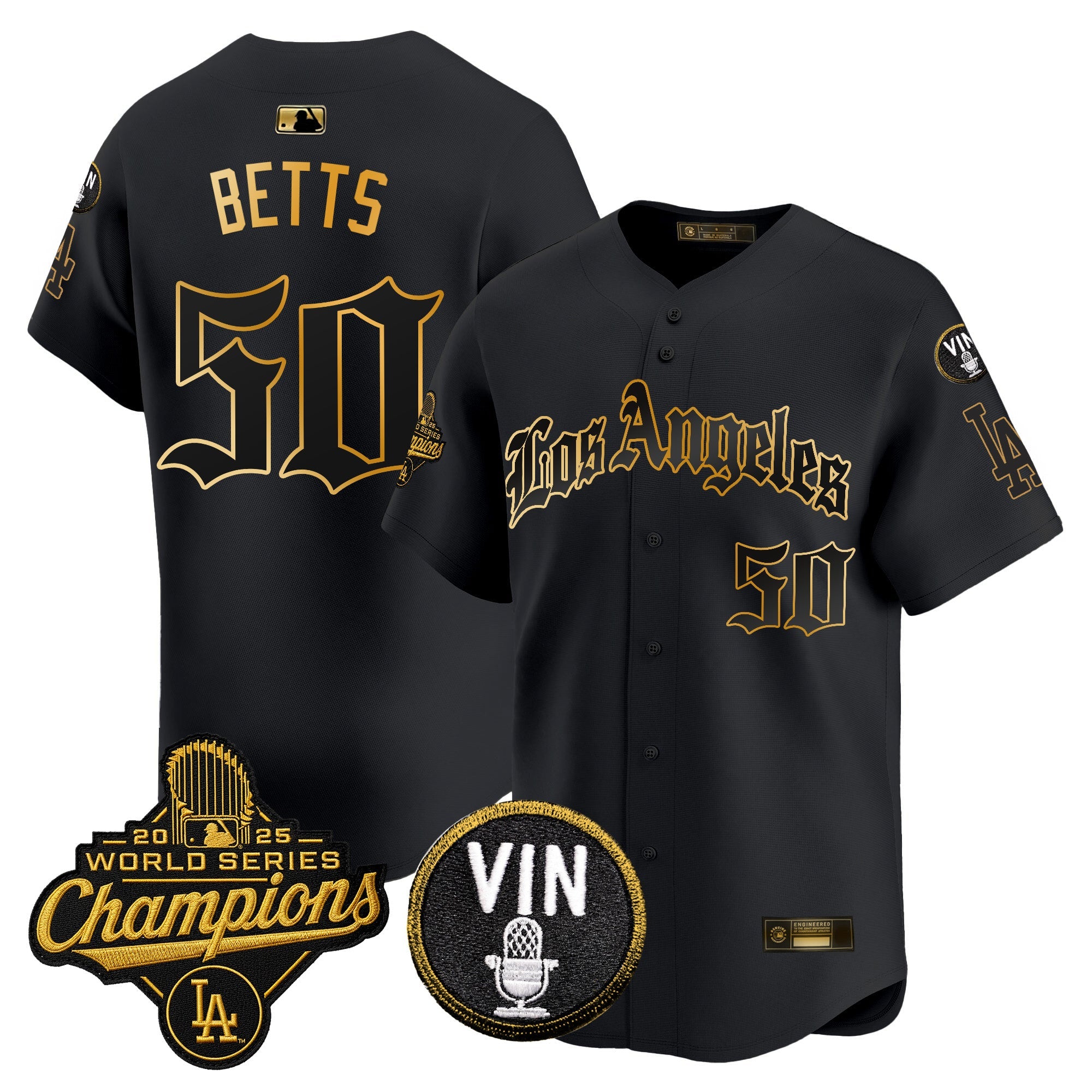 Men’s 2025 World Series Champions Vapor Premier Limited Jersey – LA Gothic Edition