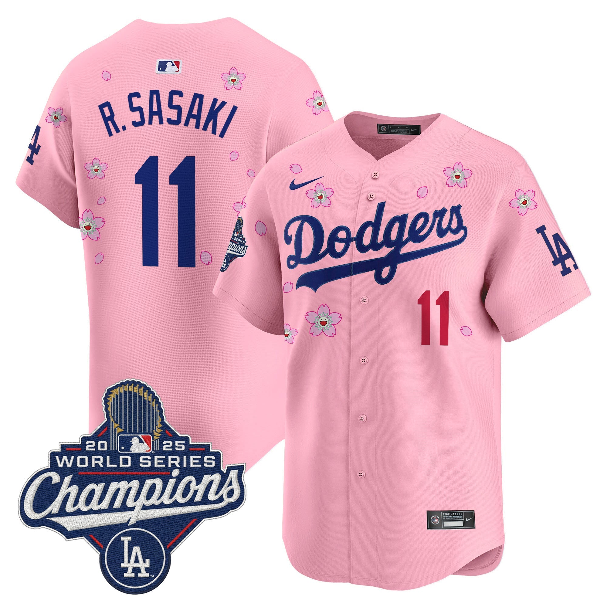 Men’s 2025 World Series Champions x Tokyo Series Vapor Premier Limited Jersey – Stitched