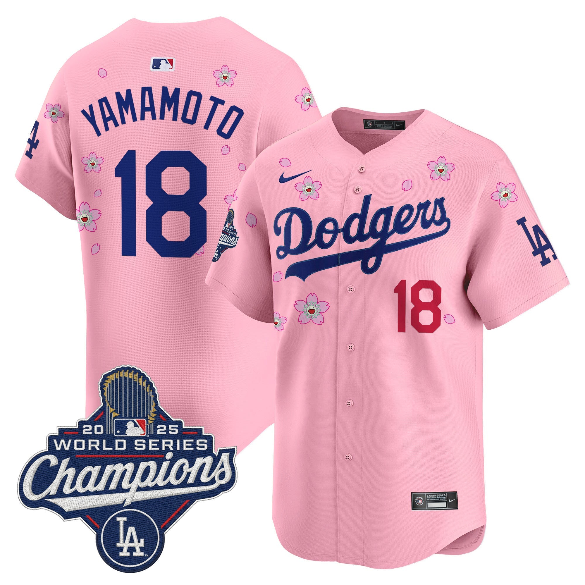 Men’s 2025 World Series Champions x Tokyo Series Vapor Premier Limited Jersey – Stitched