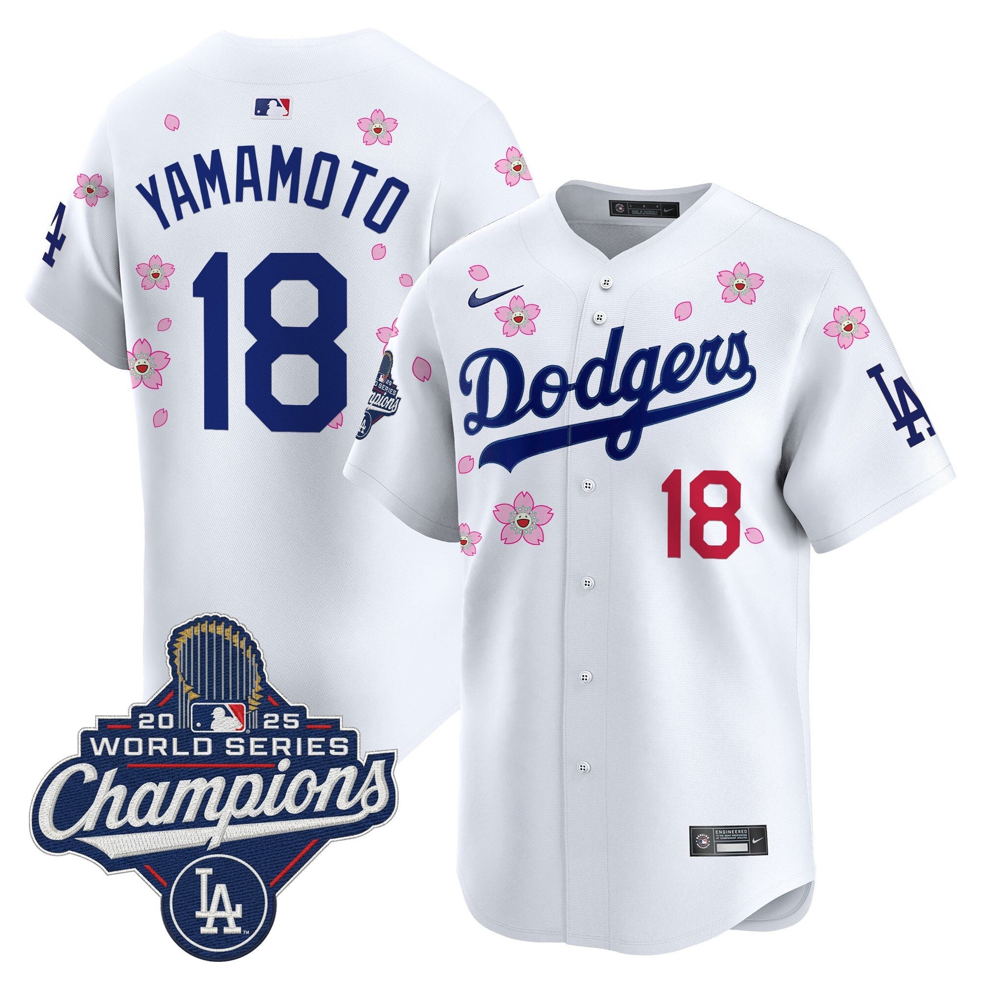 Men’s 2025 World Series Champions x Tokyo Series Vapor Premier Limited Jersey – Stitched