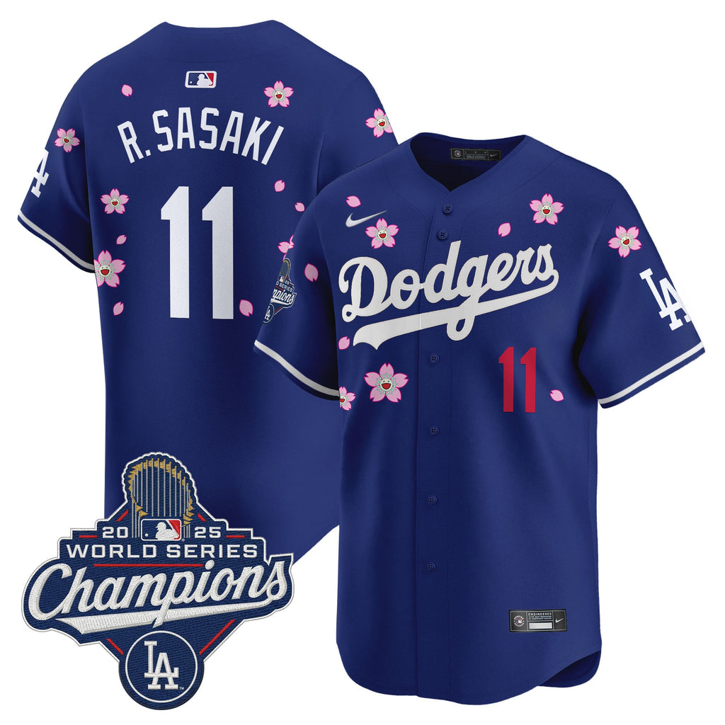 Men’s 2025 World Series Champions x Tokyo Series Vapor Premier Limited Jersey – Stitched