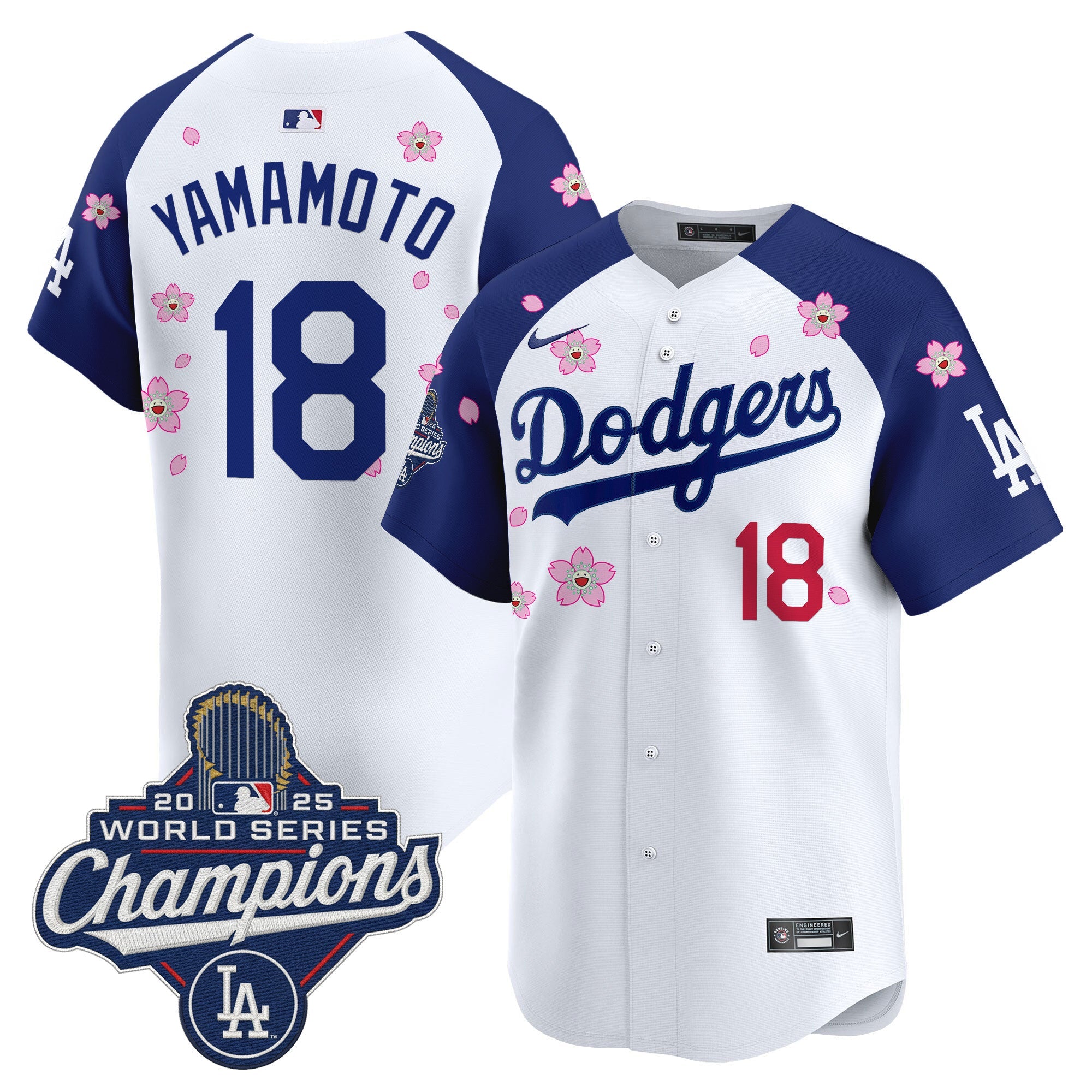 Men’s 2025 World Series Champions x Tokyo Series Vapor Premier Limited Jersey – Stitched