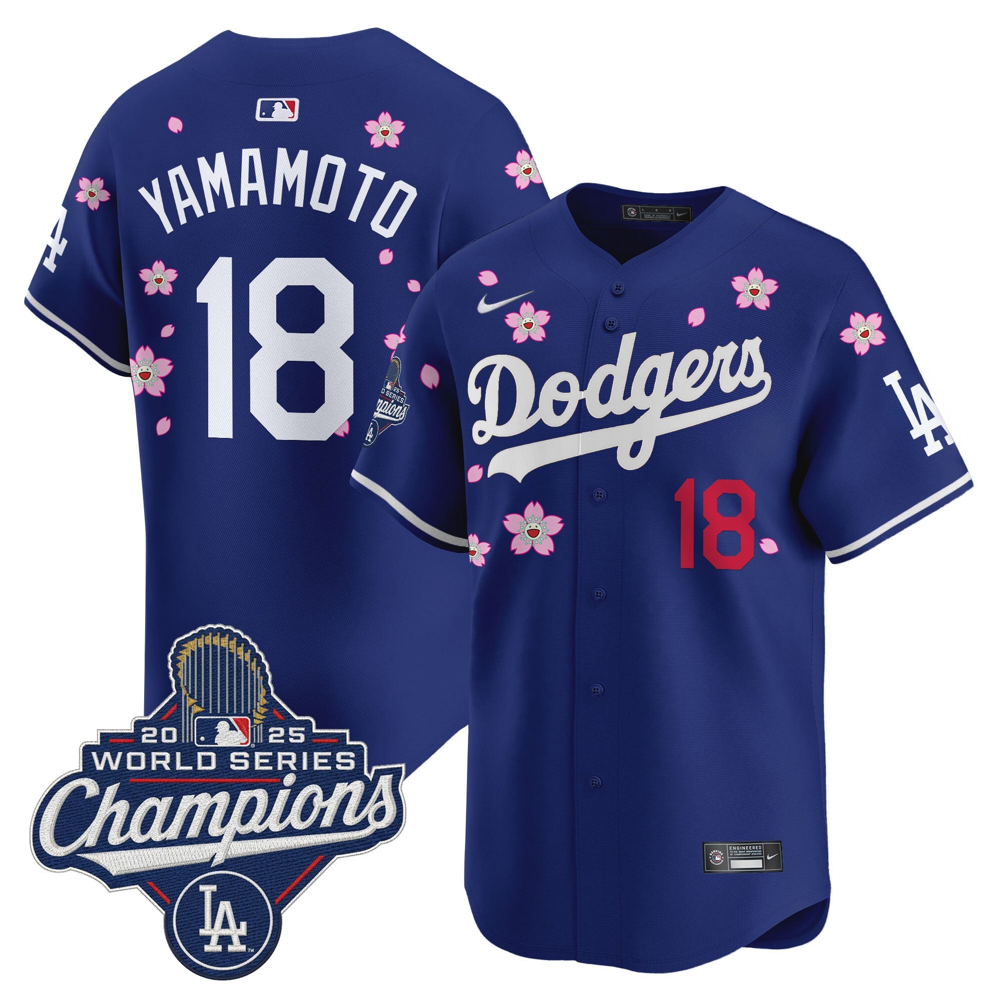 Men’s 2025 World Series Champions x Tokyo Series Vapor Premier Limited Jersey – Stitched