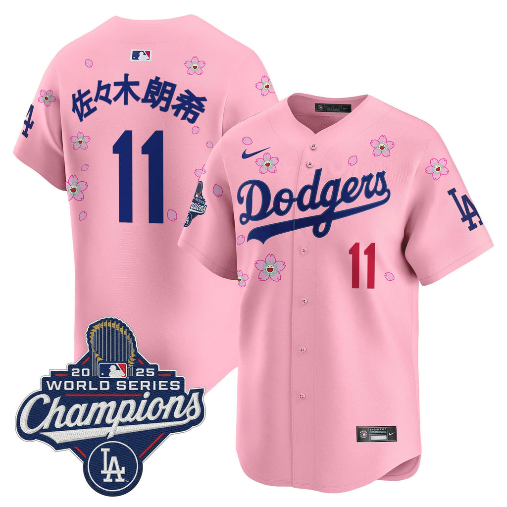 Men’s 2025 World Series Champions x Tokyo Series Vapor Premier Limited Jersey – Stitched