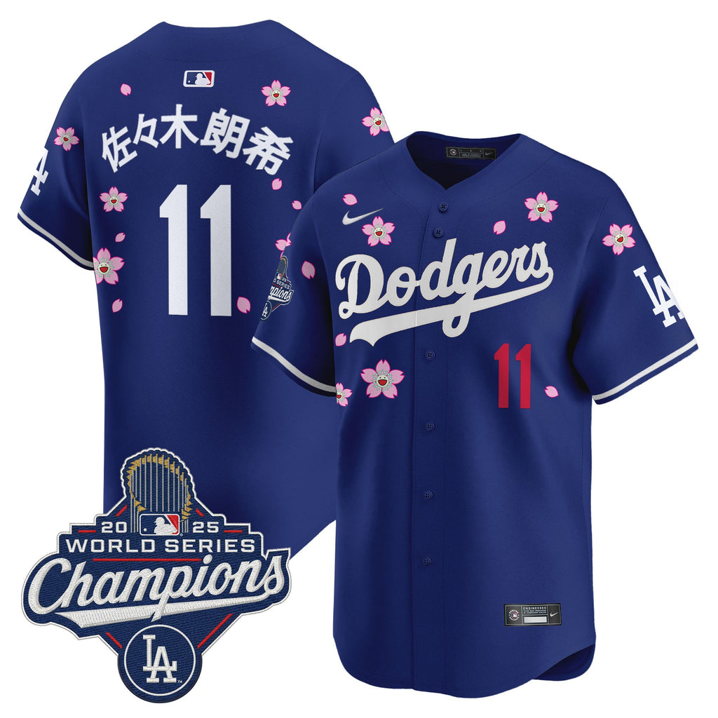 Men’s 2025 World Series Champions x Tokyo Series Vapor Premier Limited Jersey – Stitched
