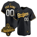 2025 World Series Champions Patch Gold Trim Vapor Premier Limited Custom Jersey