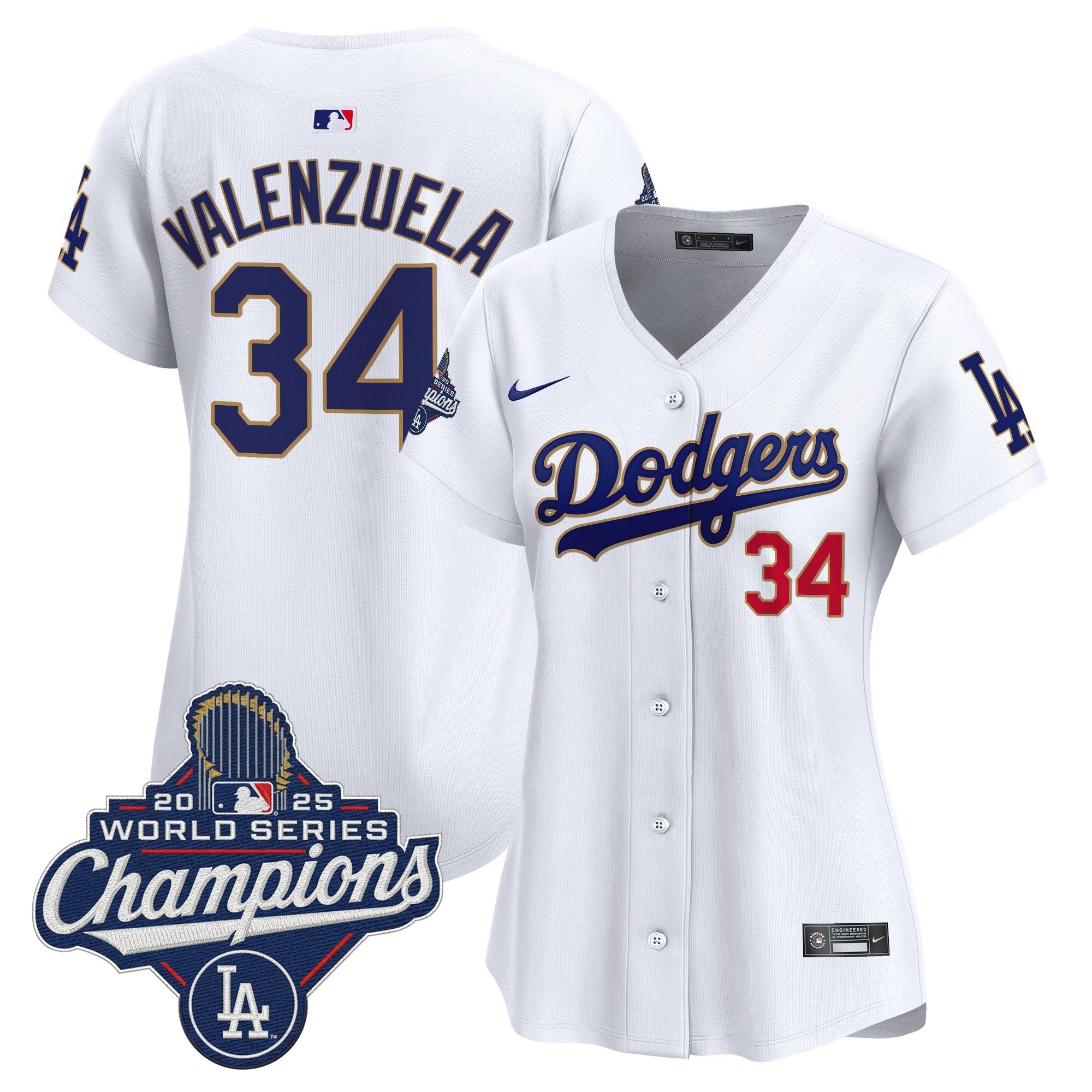 Women’s 2025 World Series Champions Patch Gold Trim Vapor Premier Limited Jersey