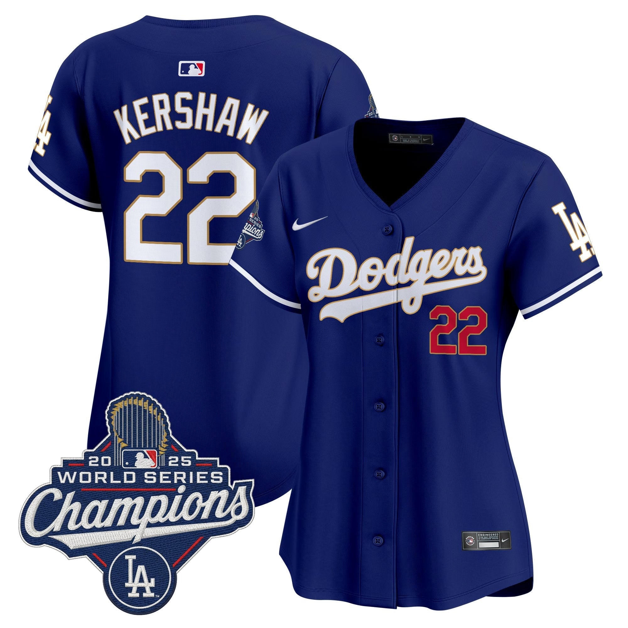 Women’s 2025 World Series Champions Patch Gold Trim Vapor Premier Limited Jersey