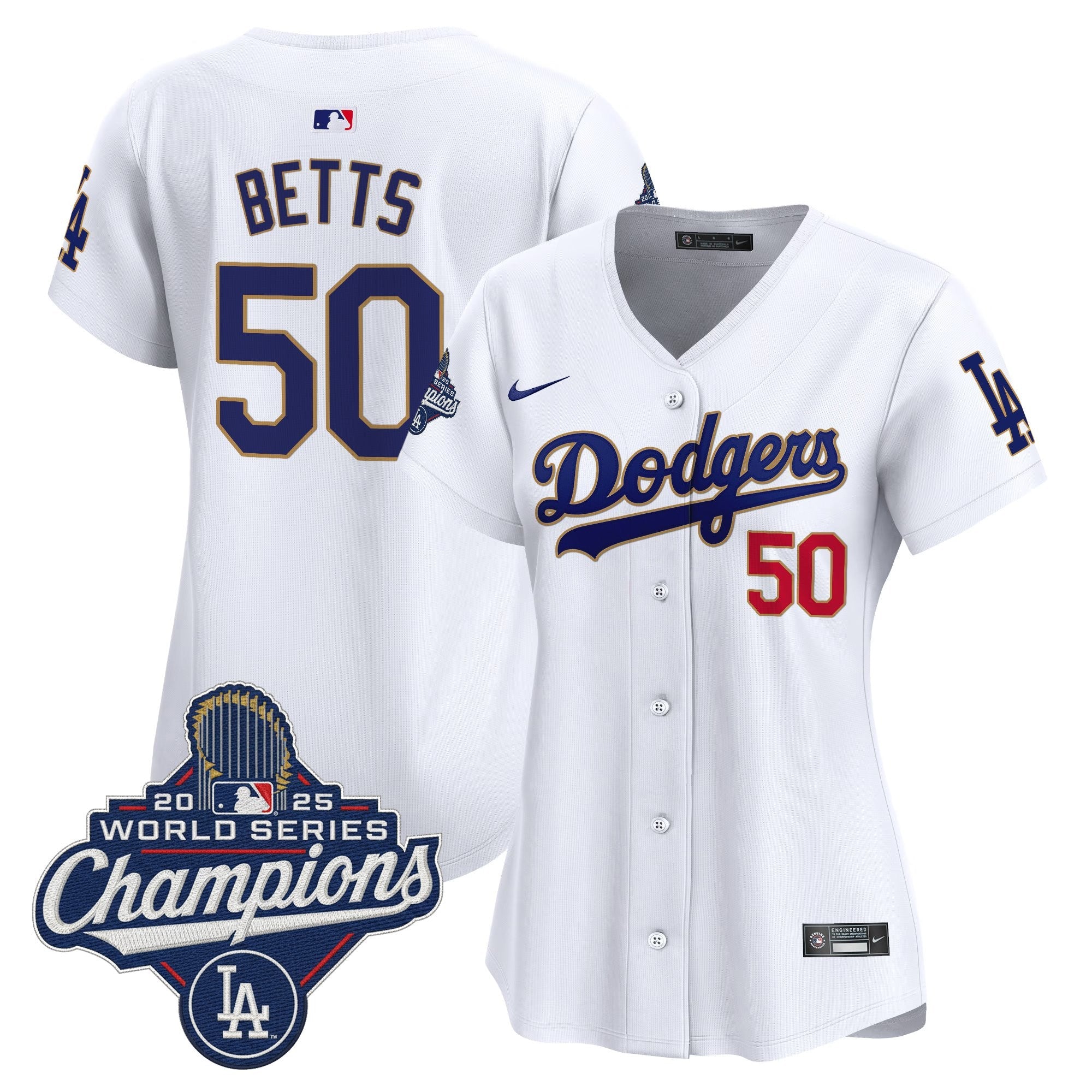 Women’s 2025 World Series Champions Patch Gold Trim Vapor Premier Limited Jersey