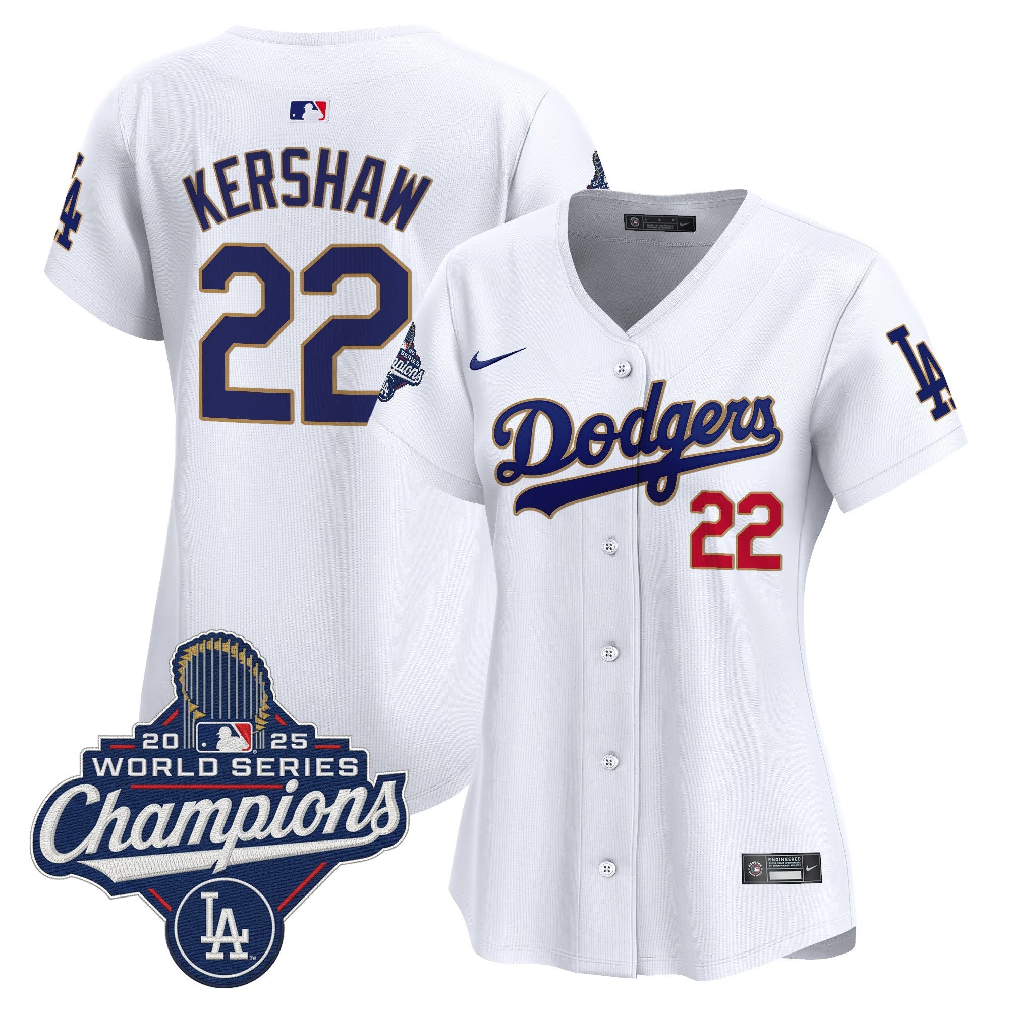 Women’s 2025 World Series Champions Patch Gold Trim Vapor Premier Limited Jersey