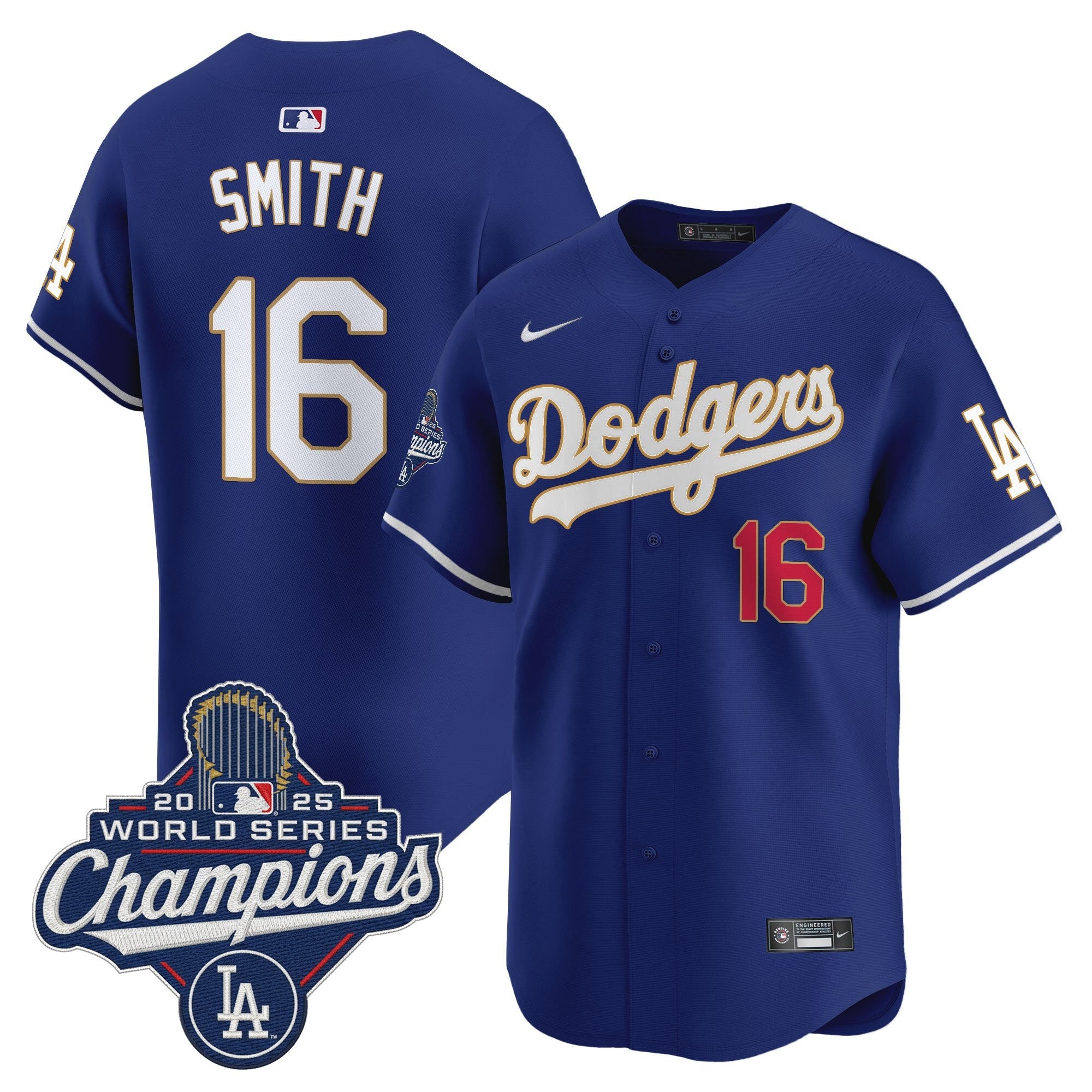 Men’s 2025 World Series Champions Patch Gold Trim Vapor Premier Limited Jersey